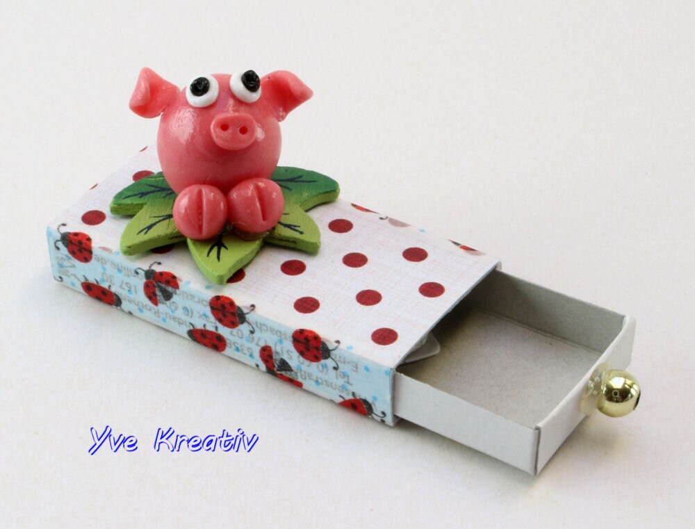 Kleine Schachtel, verzierte Streichholzschachtel als originelle Geschenkverpackung für Geld, Gutscheine und mehr