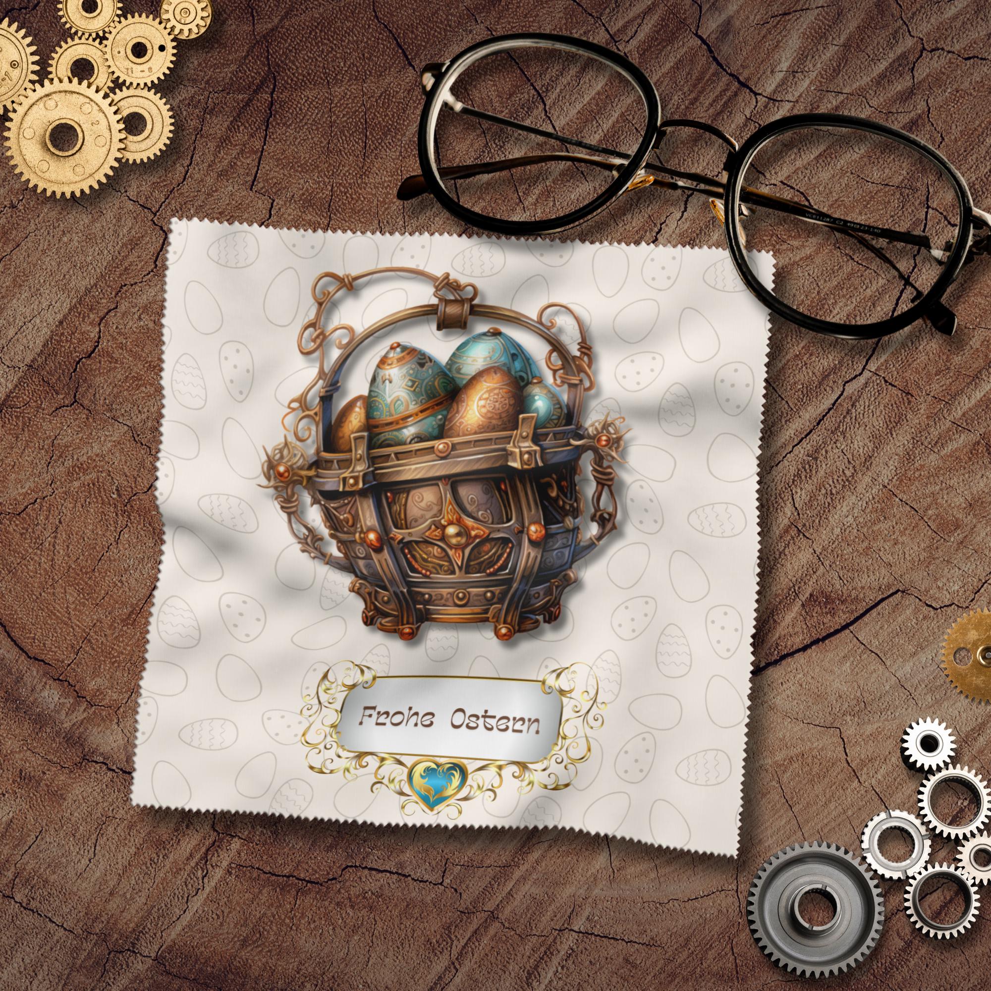 Brillenputztuch Geschenk zu Ostern bedrucktes Mikrofasertuch Ostergeschenk für Brillen Kameratuch Tuch für Displays Objektive  #OS4