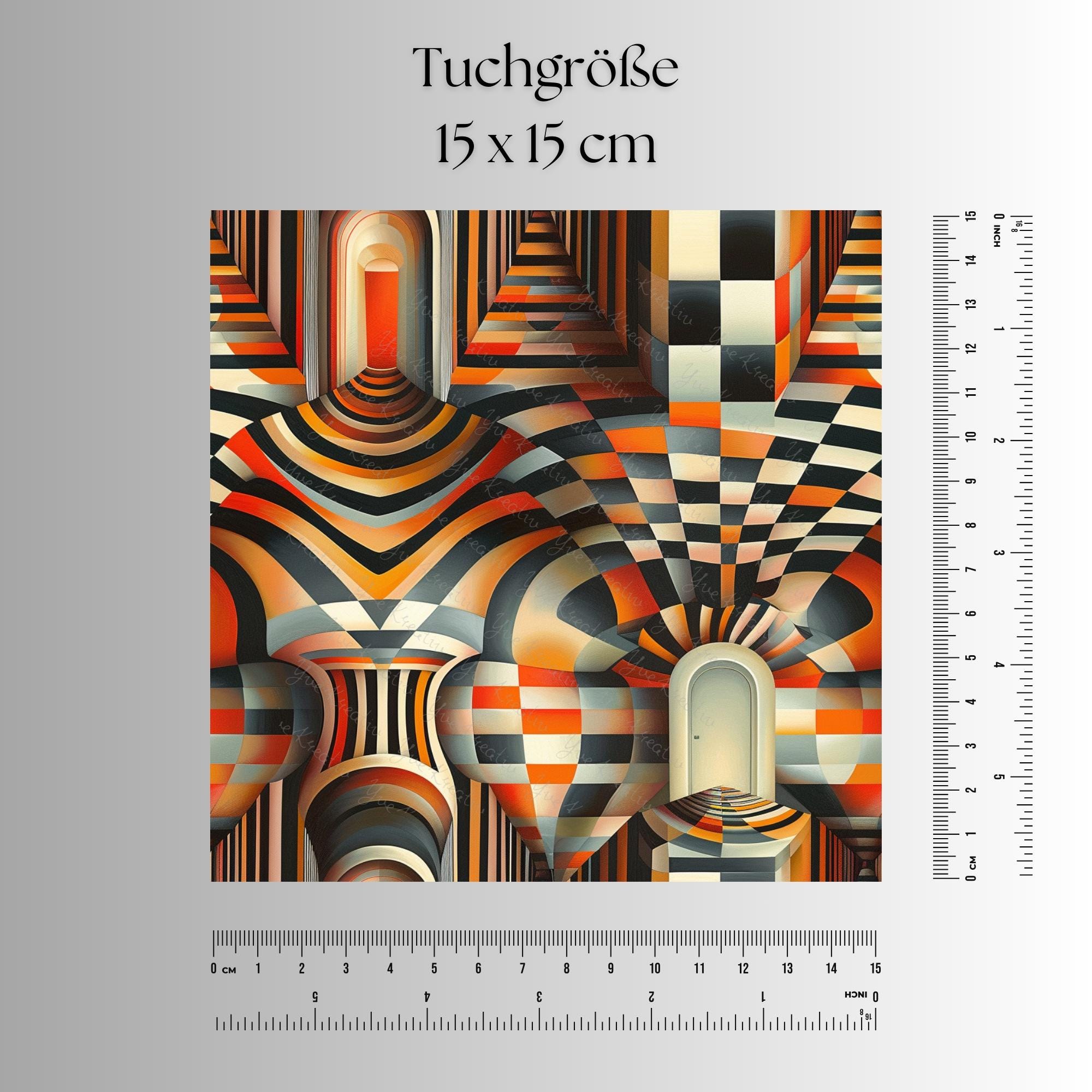 Brillenputztuch Op-Art bedrucktes Mikrofasertuch für Brille Sonnenbrille Displays Handyputztuch Brillentuch Mikrofaser #AL76