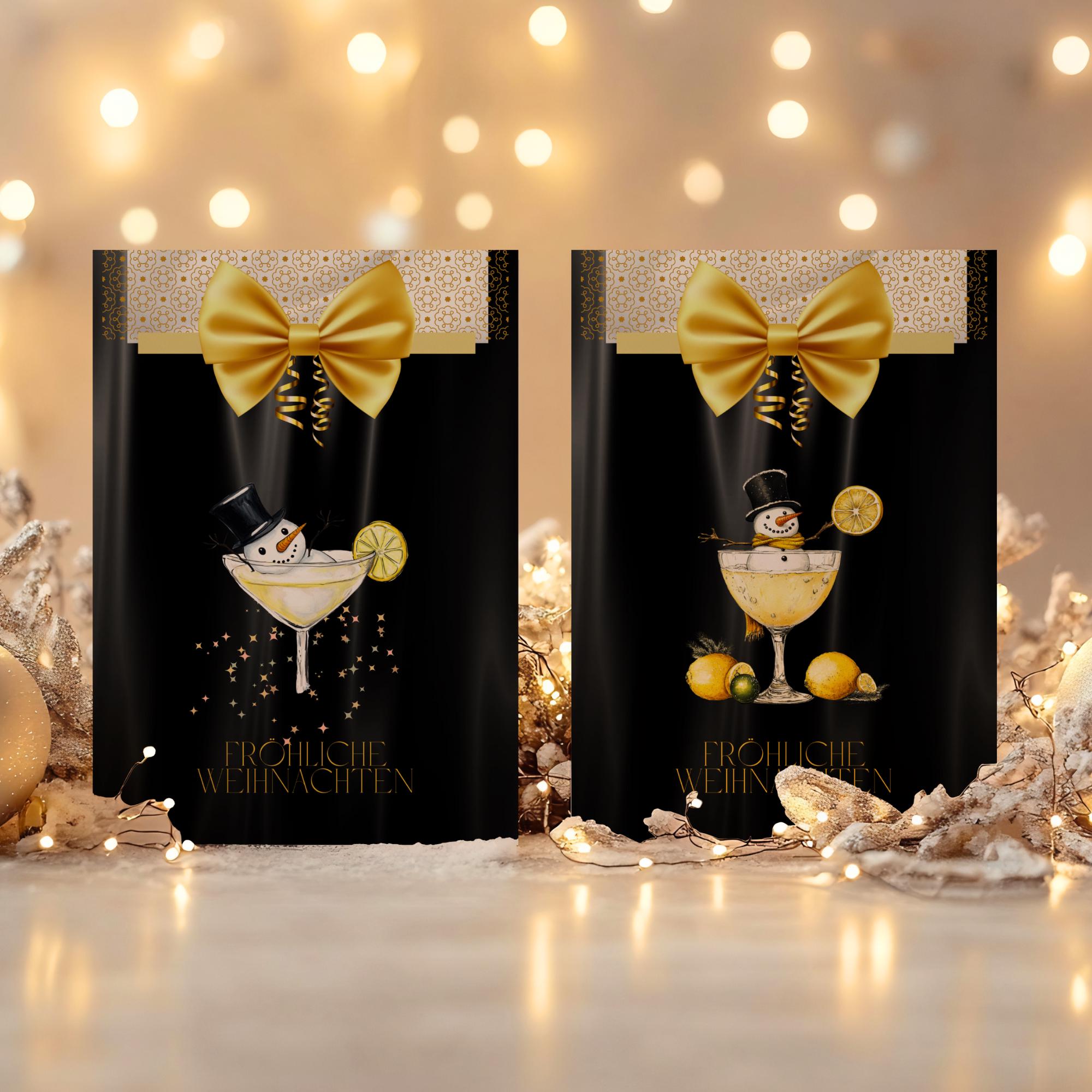 Weihnachtskarte, 2 Kartenmotive zur Auswahl, Postkarte, Grußkarte, Geschenkkarte, Weihnachtsgruß  #PHO