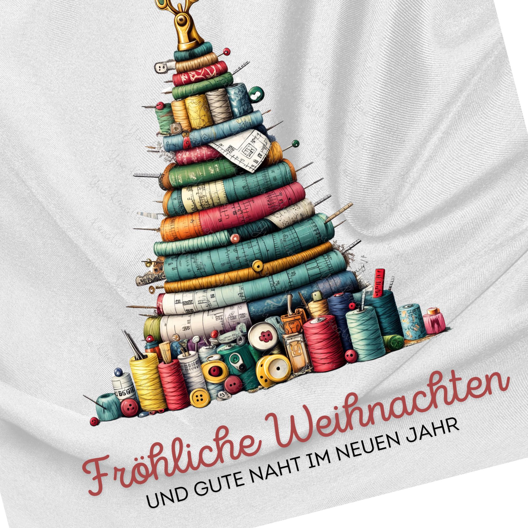 Brillenputztuch Tannenbaum Weihnachten Wichtelgeschenk Näherin Geschenk Schneider bedrucktes Mikrofasertuch für Brillen Display Handy #WE18