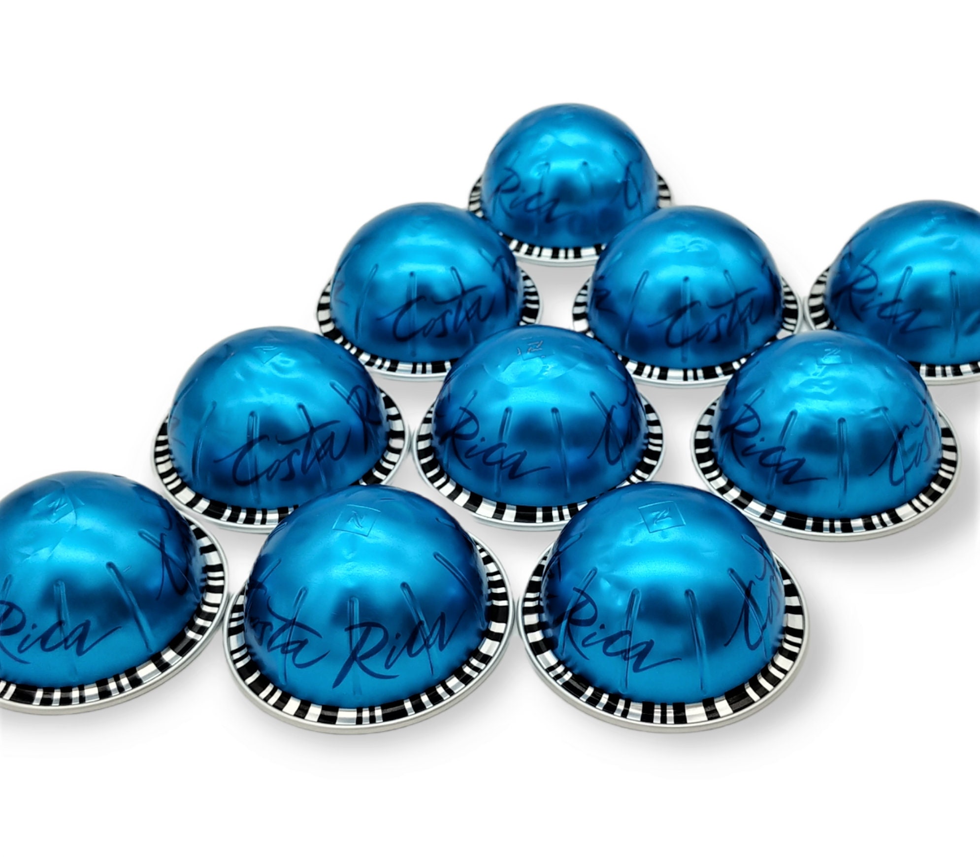 10 leere GROßE Kaffeekapseln Farbe : blau 10 leere GROßE Kaffeekapseln Farbe : blau
