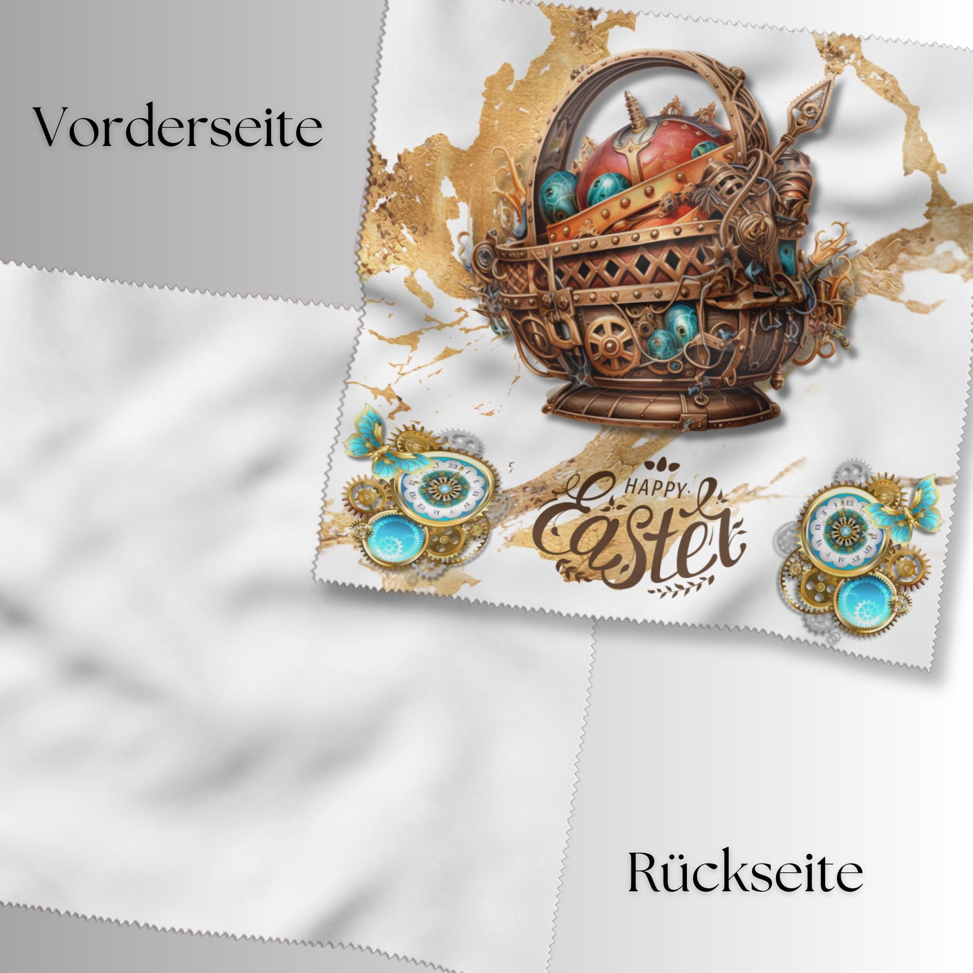 Brillenputztuch Geschenk zu Ostern bedrucktes Mikrofasertuch Ostergeschenk für Brillen Kameratuch Tuch für Displays Objektive  #OS5 D