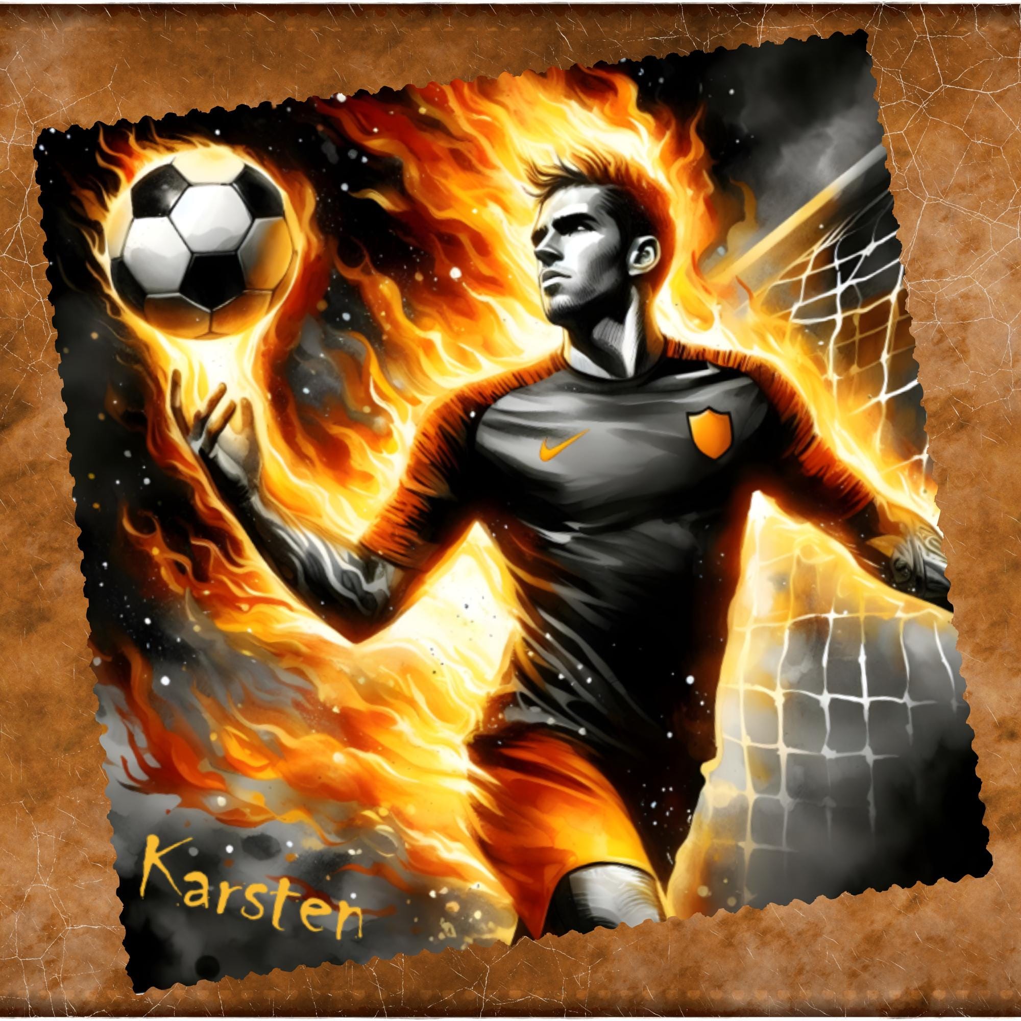 Brillenputztuch mit Namen Geschenk Geburtstag Fußballer bedrucktes Mikrofasertuch für Brillen Displays Objektive #SP37P