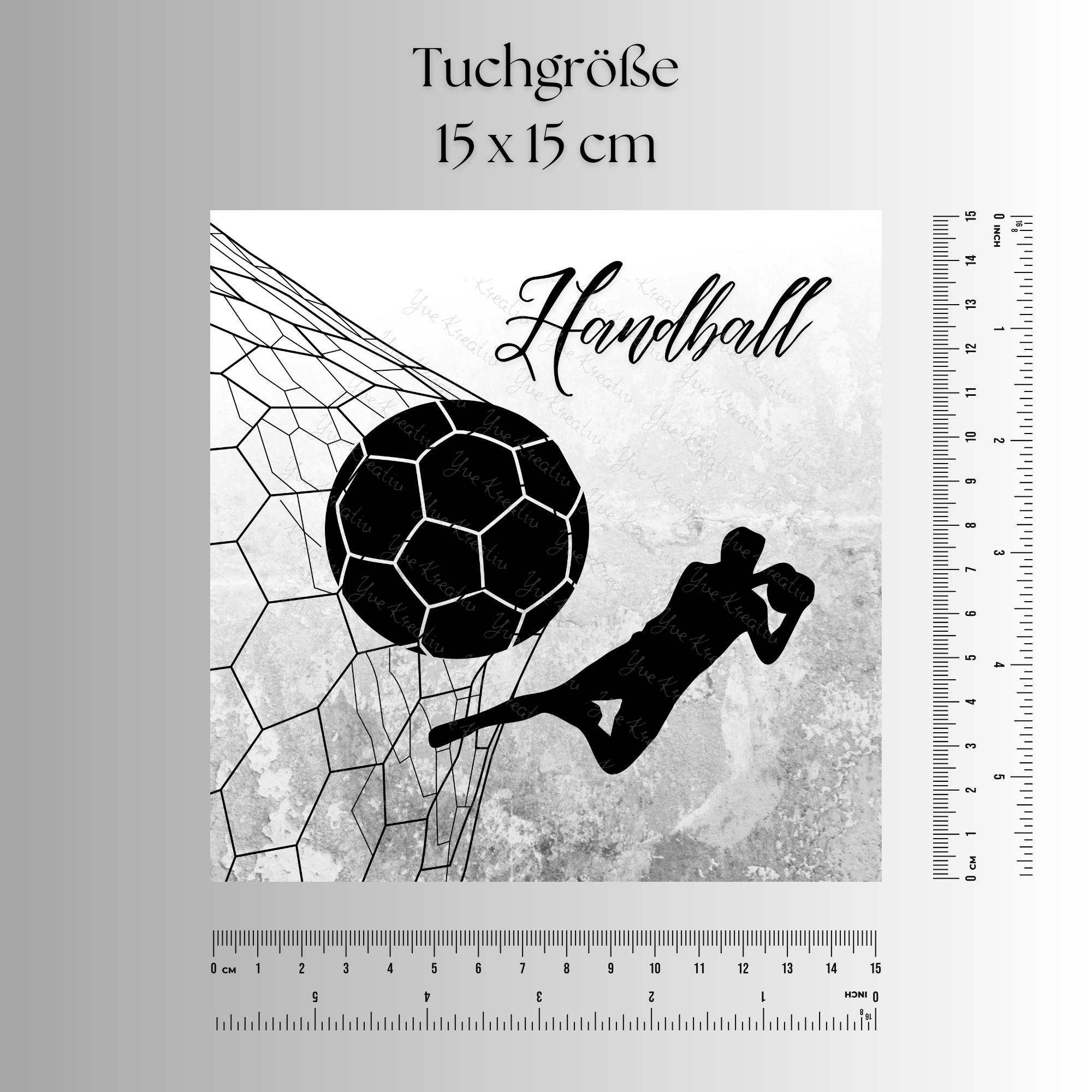 Brillenputztuch bedrucktes Mikrofasertuch für Brillen Tuch für Displays Geschenk zum Geburtstag Handball Torwart #SP29