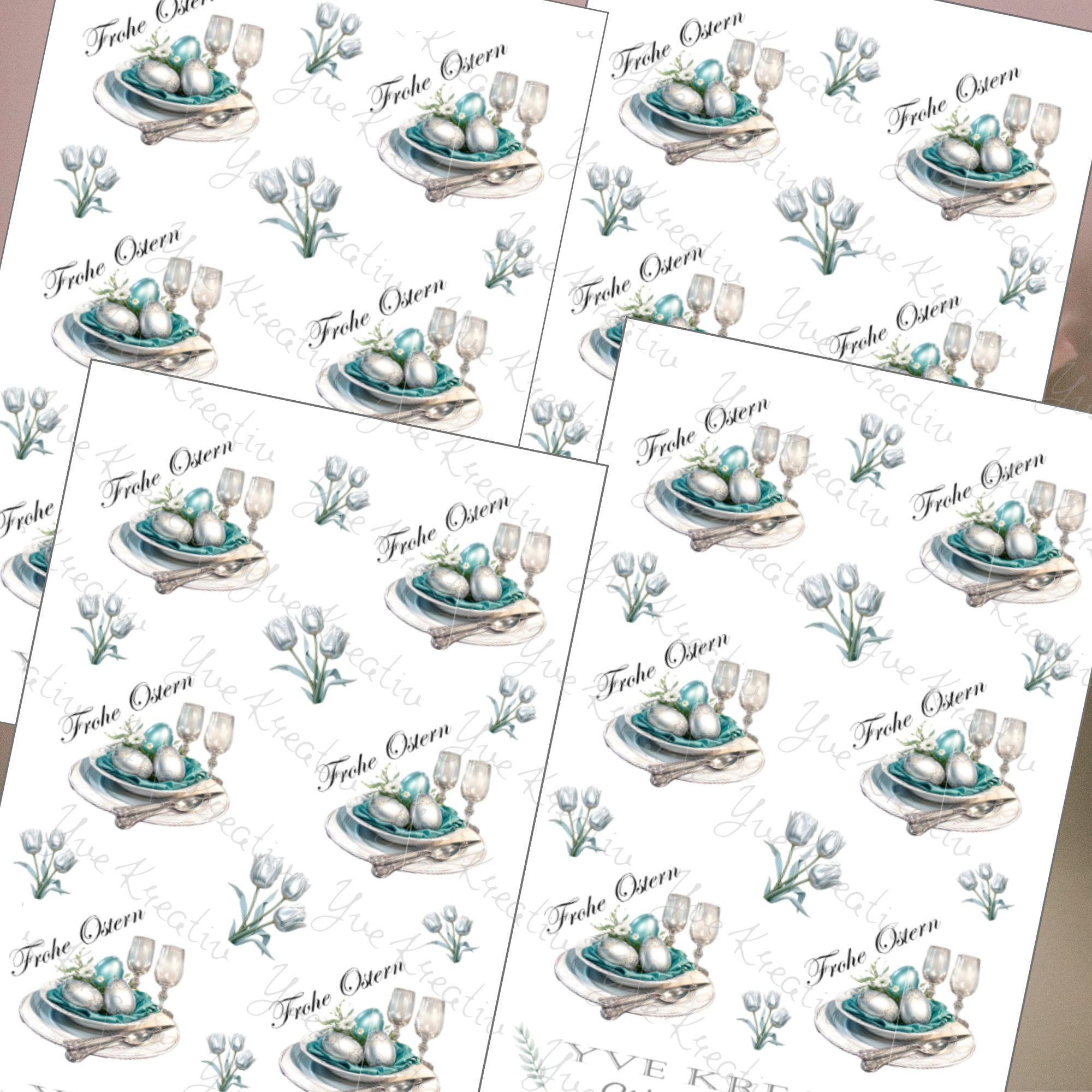 Sticker Bogen - Ostern | Sticker Set - Journal Sticker - Aufkleber in Weiß oder Transparent Stickerbogen 