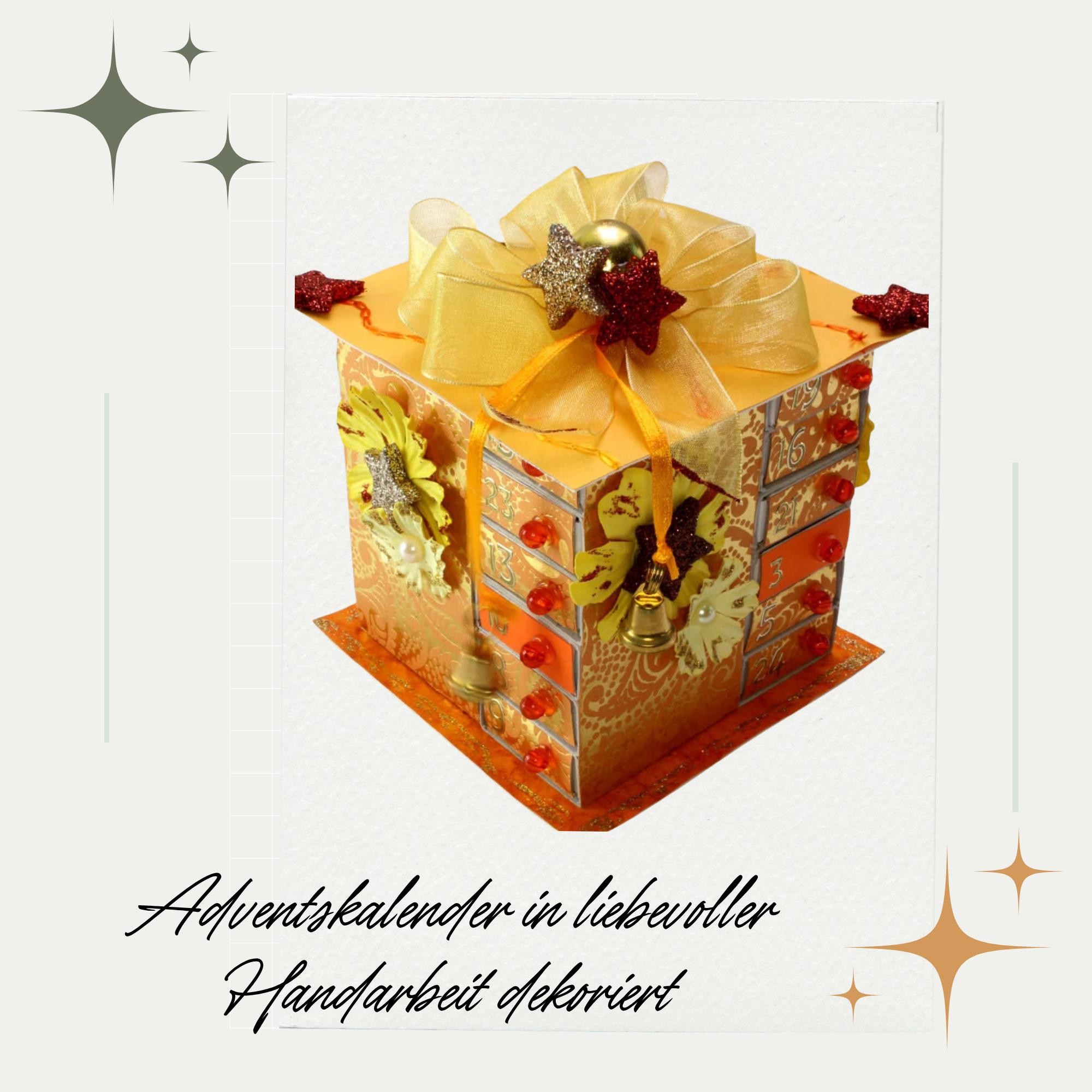 Adventskalender aus 24 Streichholzschachteln Tischdeko zu Weihnachten Adventskalender zum Befüllen Adventsdeko Geschenk Freundin  #627795461