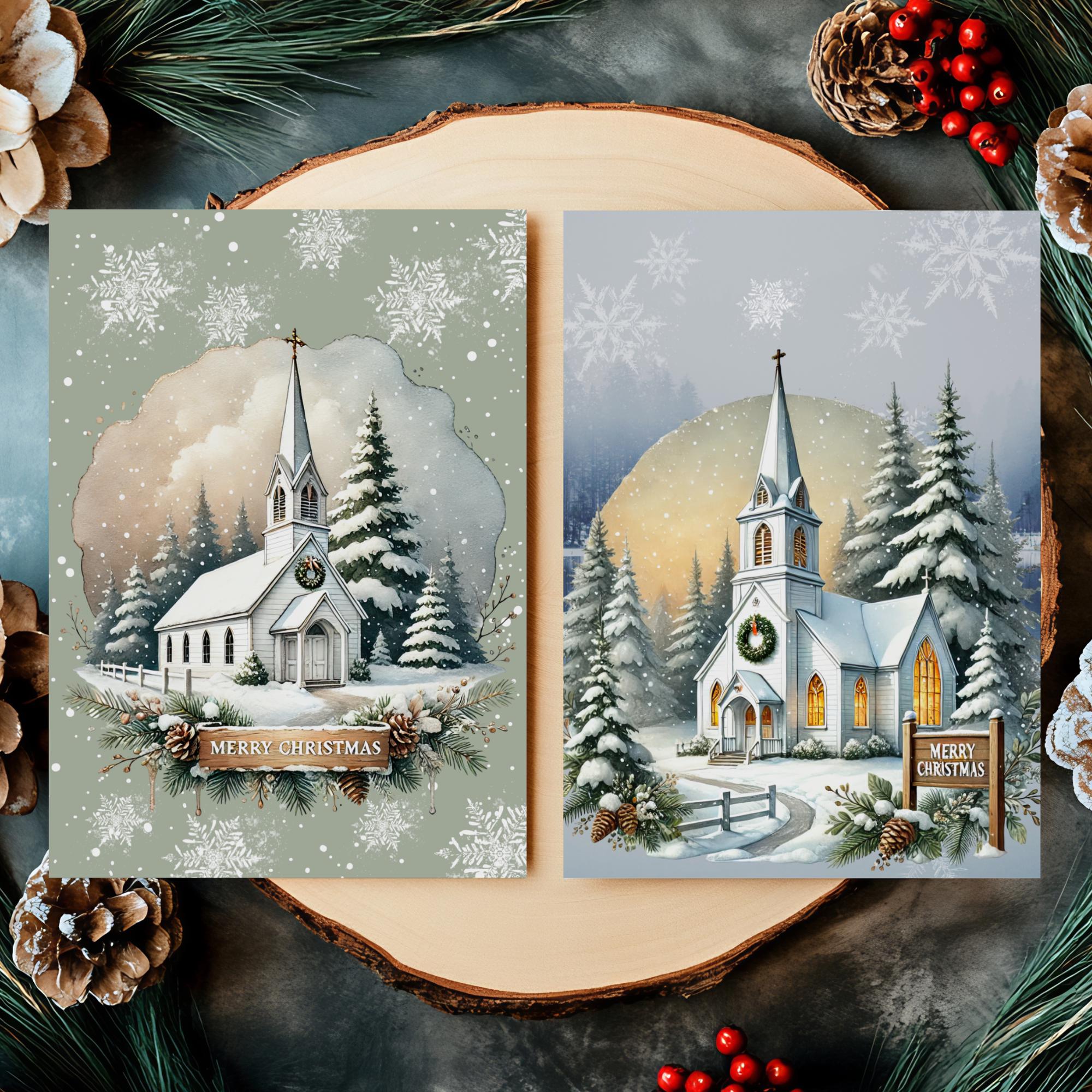 Weihnachtskarte, 2 Kartenmotive zur Auswahl, Postkarte, Grußkarte, Geschenkkarte, Weihnachtsgruß  #PHO
