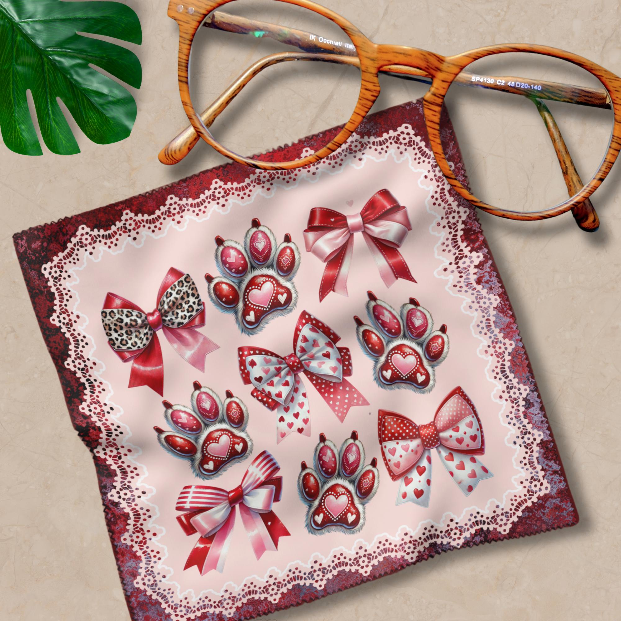 Brillenputztuch – Individuell bedrucktes Mikrofasertuch für Brillen, Displays & mehr | Perfektes Geschenk zur Hochzeit, Valentinstag, #HO9
