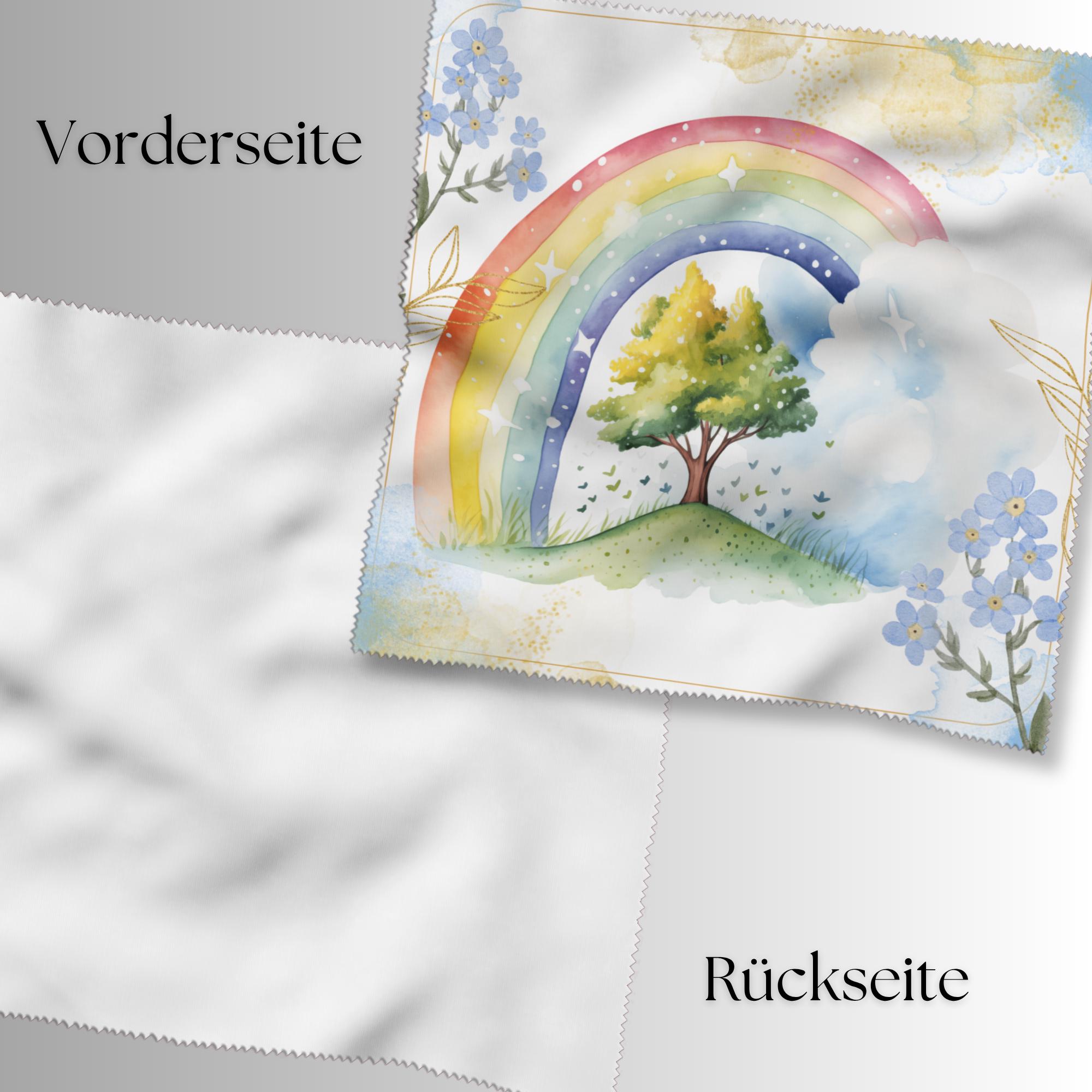 Brillenputztuch Regenbogen bedrucktes Mikrofasertuch für Brillen Displays Mitbringsel Freundin Geschenkidee Mama Geschenk  #MO20