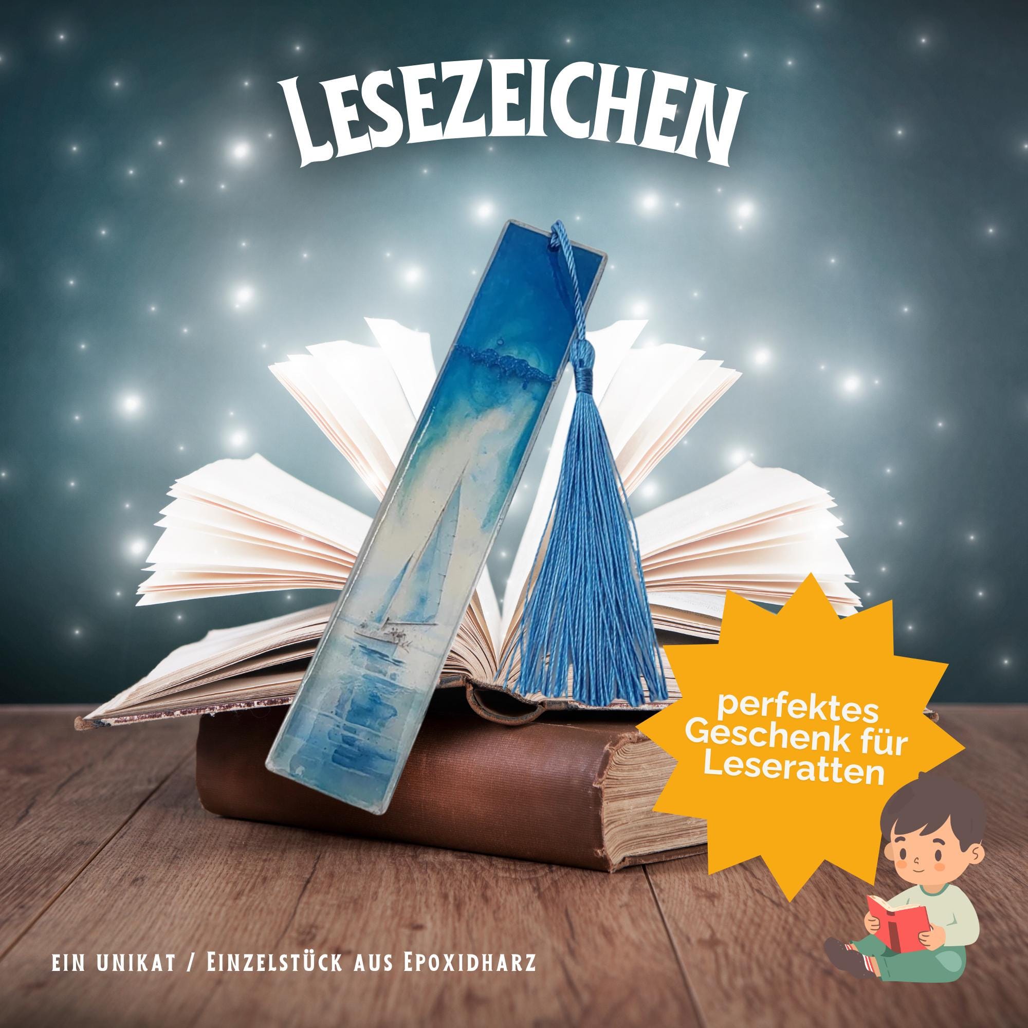 Lesezeichen aus Epoxidharz Motiv Segelboot Geschenk Geburtstag Mitbringsel zum Buchgeschenk Geschenkidee Buchzeichen transparent #LEEPOX Lesezeichen aus Epoxidharz Motiv Segelboot Geschenk Geburtstag Mitbringsel zum Buchgeschenk Geschenkidee Buchzeichen transparent #LEEPOX