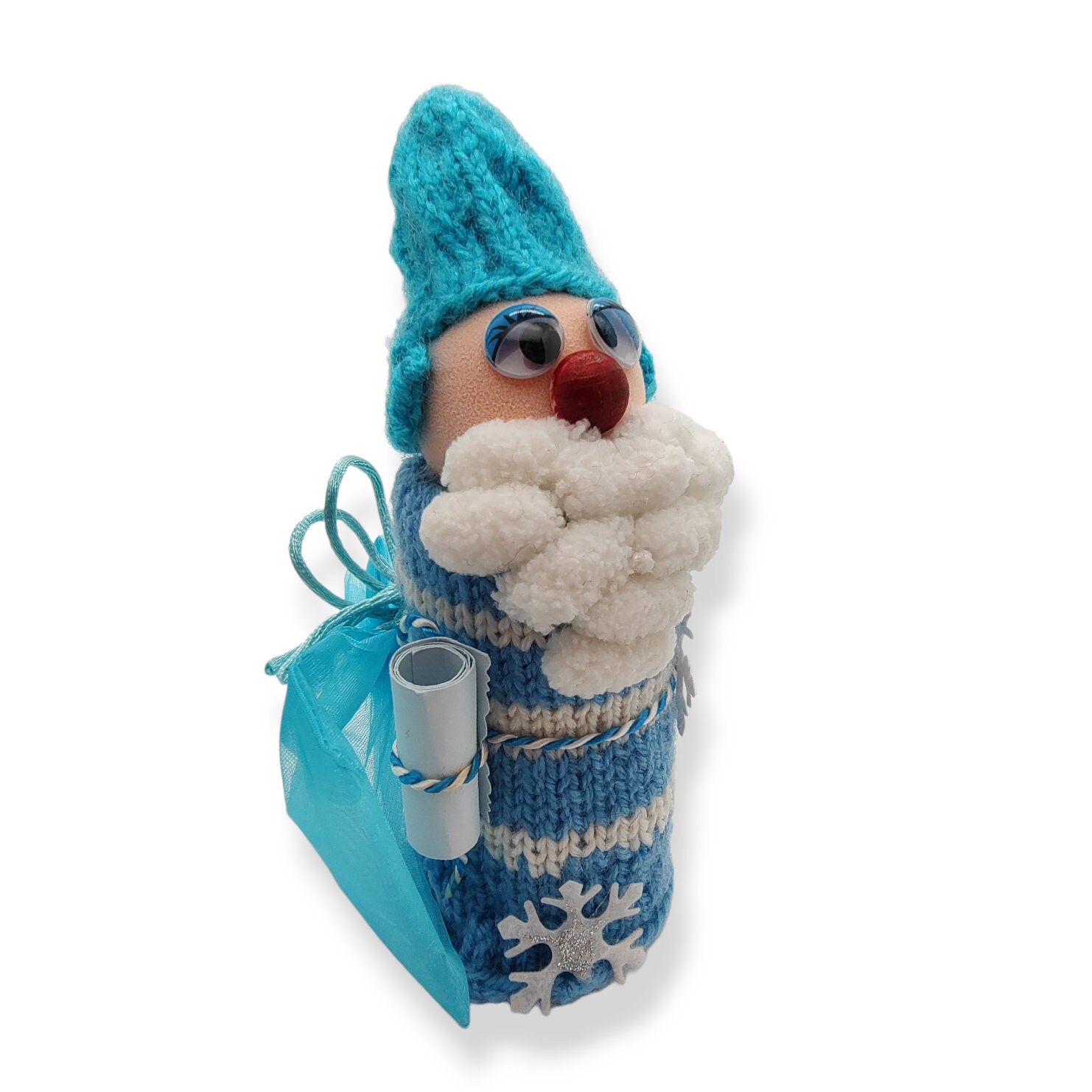 Flaschen-Bote "Weihnachtswichtel" Grußkarte