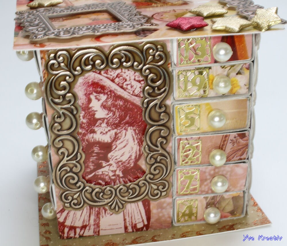 Adventskalender "Romantik"/ Tischkalender / 24 Streichholzschachteln / x-mas