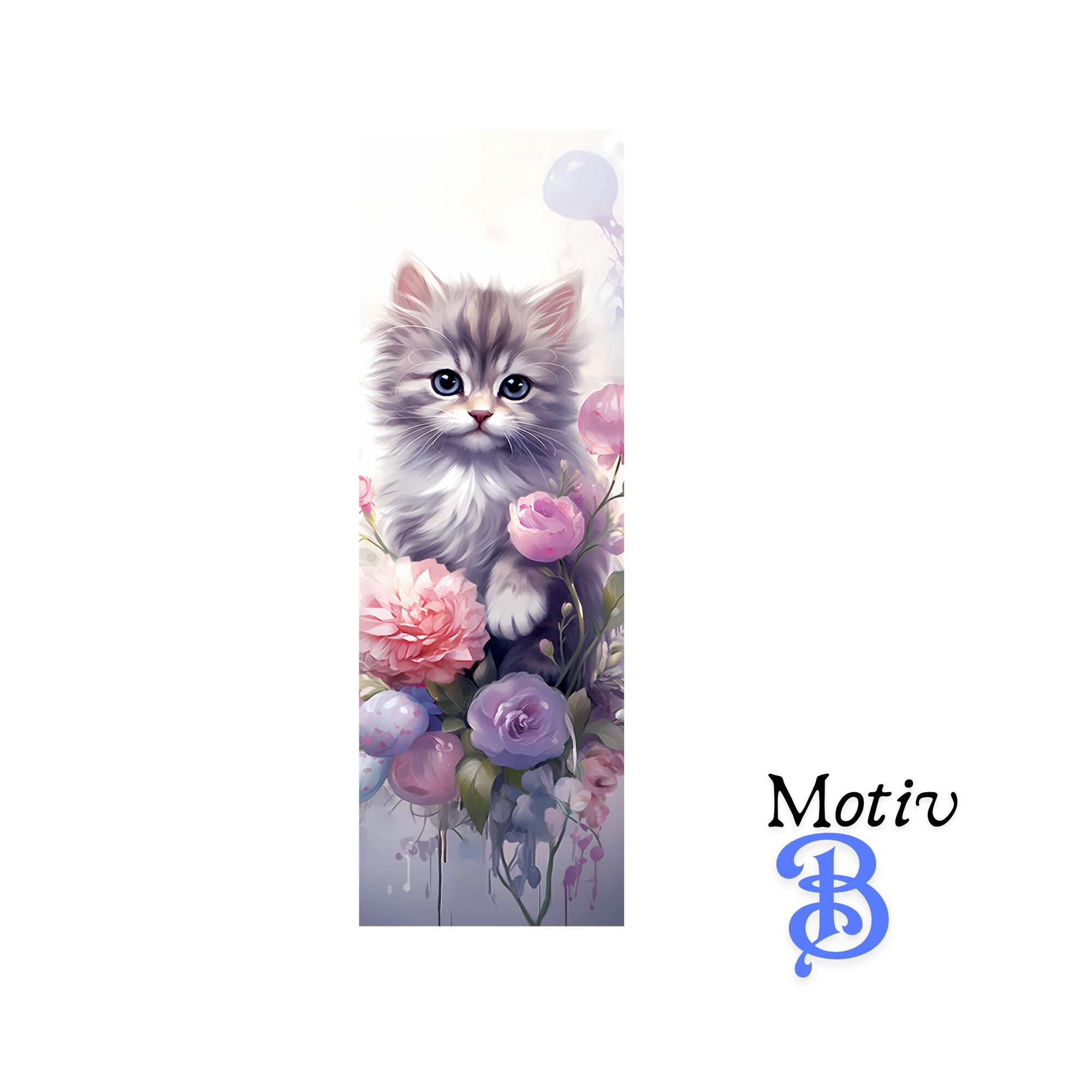 Lesezeichen aus Aluminium Geschenk zum Geburtstag Buchgeschenk "Motiv Katze" Bookmark - 2 Motive zur Auswahl  #LEALU