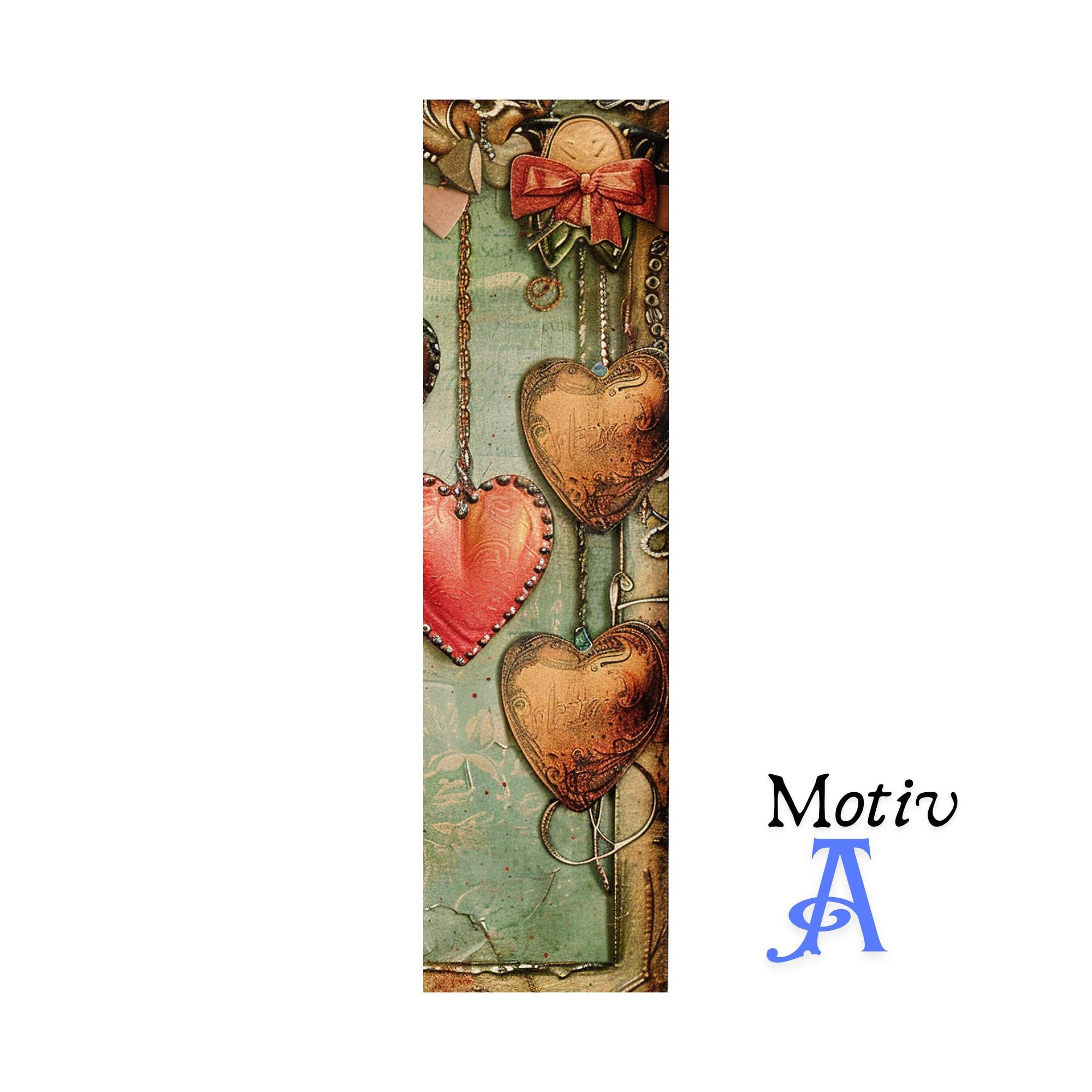 Lesezeichen aus Aluminium Geschenk zum Geburtstag Valentinstag Bücher Bookmark - 2 Motive zur Auswahl  #LEALU