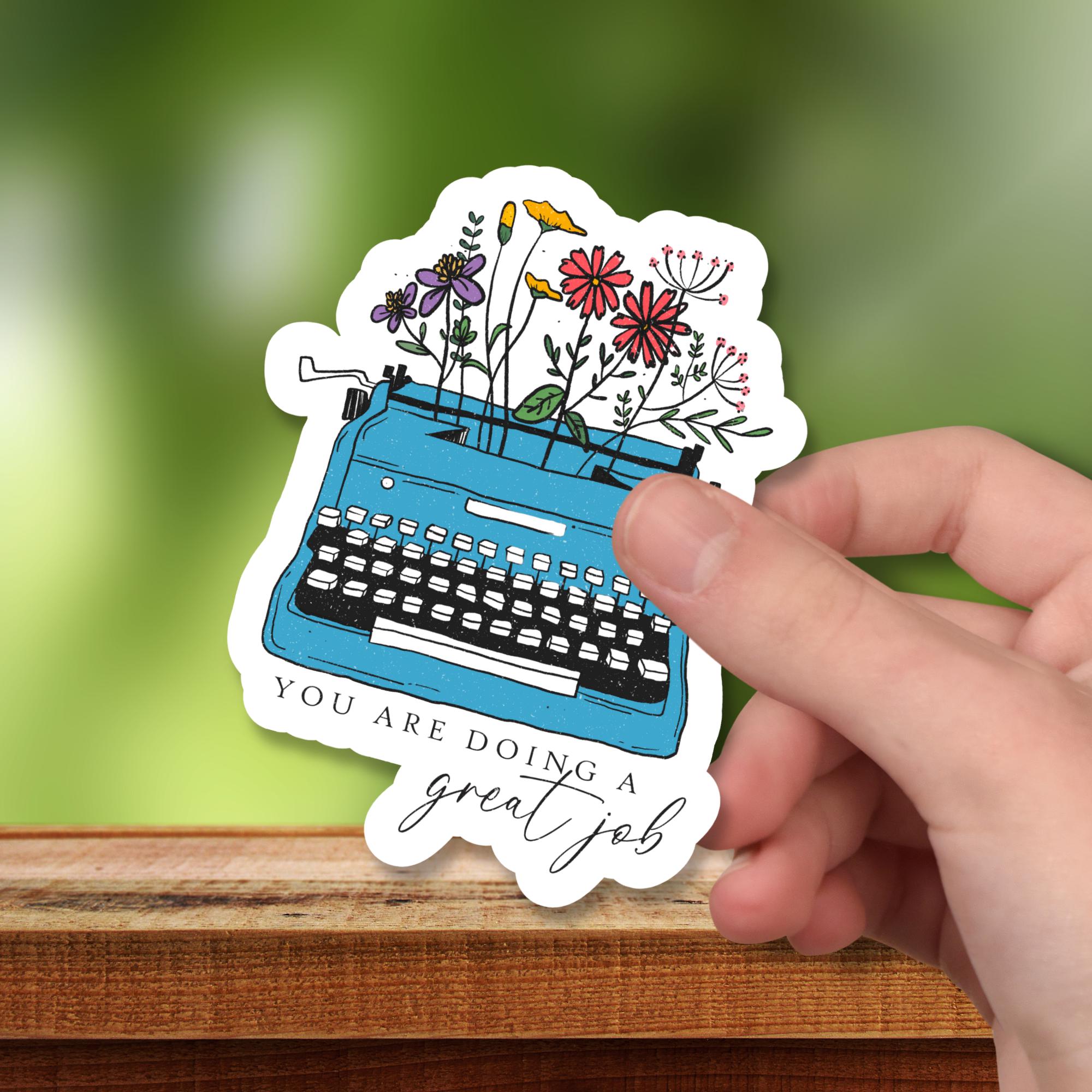 Kofferaufkleber, Geschenkaufkleber, Aufkleber Motivation, großer Sticker Job I zur Auswahl in Weiß oder Transparent  #SEG8