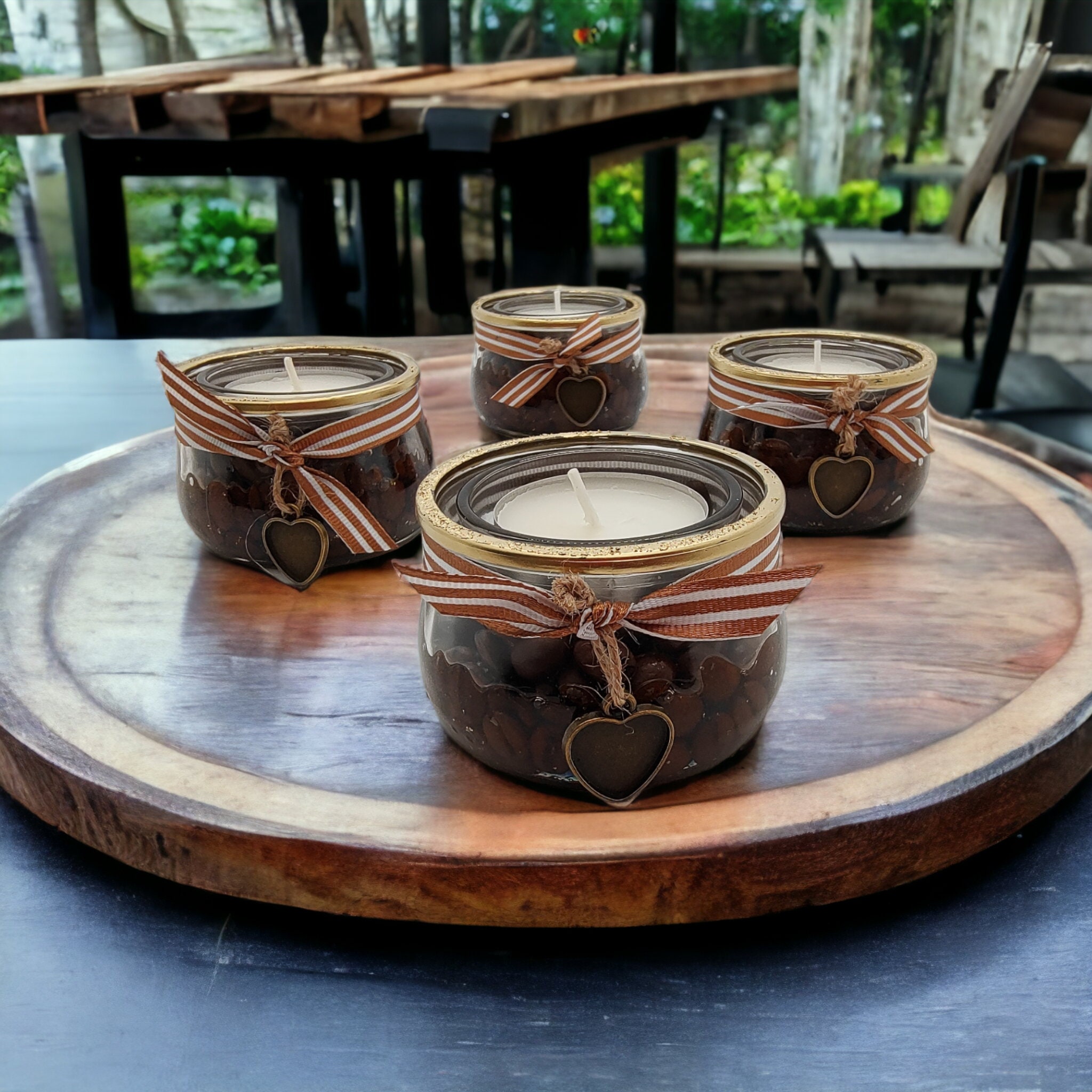 Teelicht Gläschen "Kaffee"  #1605355713