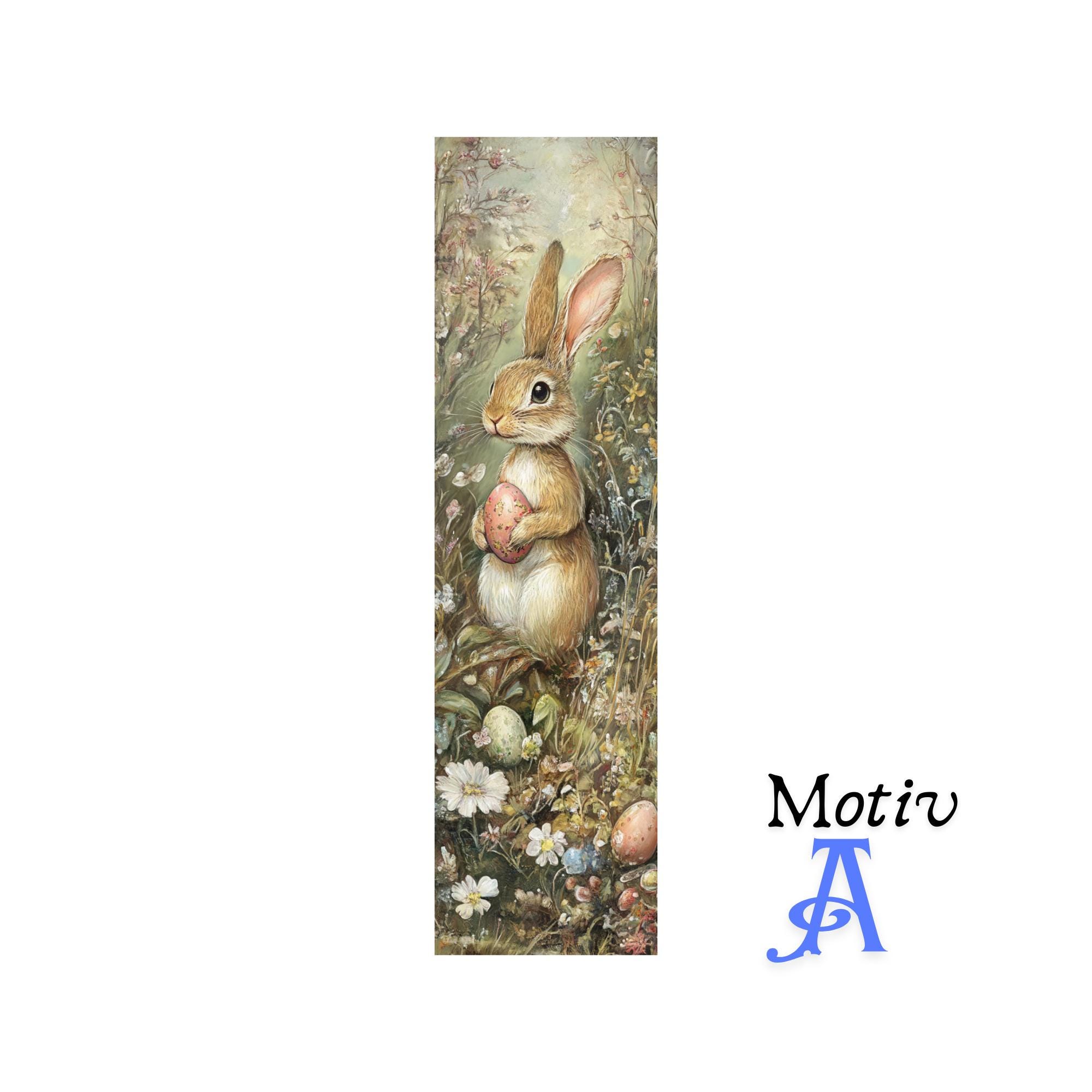 Lesezeichen aus Aluminium Geschenk zu Ostern Hase Osterhase Ostereier Bücher Bookmark - 2 Motive zur Auswahl  #LEALU