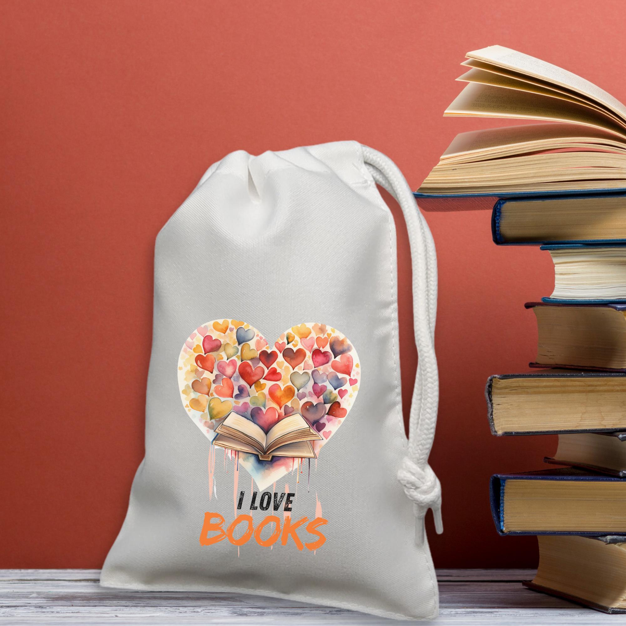 Geschenksäckchen für Buchgeschenk, Geschenkbeutel, Stoffsäckchen, Stofftasche, Stoffbeutel, Verpackung, Geschenkverpackung  #GSSUB