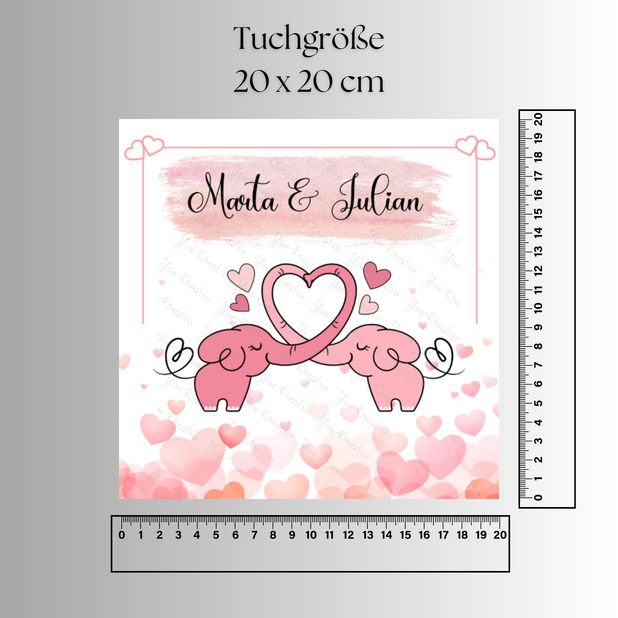 Brillenputztuch mit Namen Verlobung Geschenk Hochzeit Paar Elefanten bedrucktes Mikrofasertuch für Brillen Tuch für Displays #HO17P Brillenputztuch mit Namen Verlobung Geschenk Hochzeit Paar Elefanten bedrucktes Mikrofasertuch für Brillen Tuch für Displays #HO17P