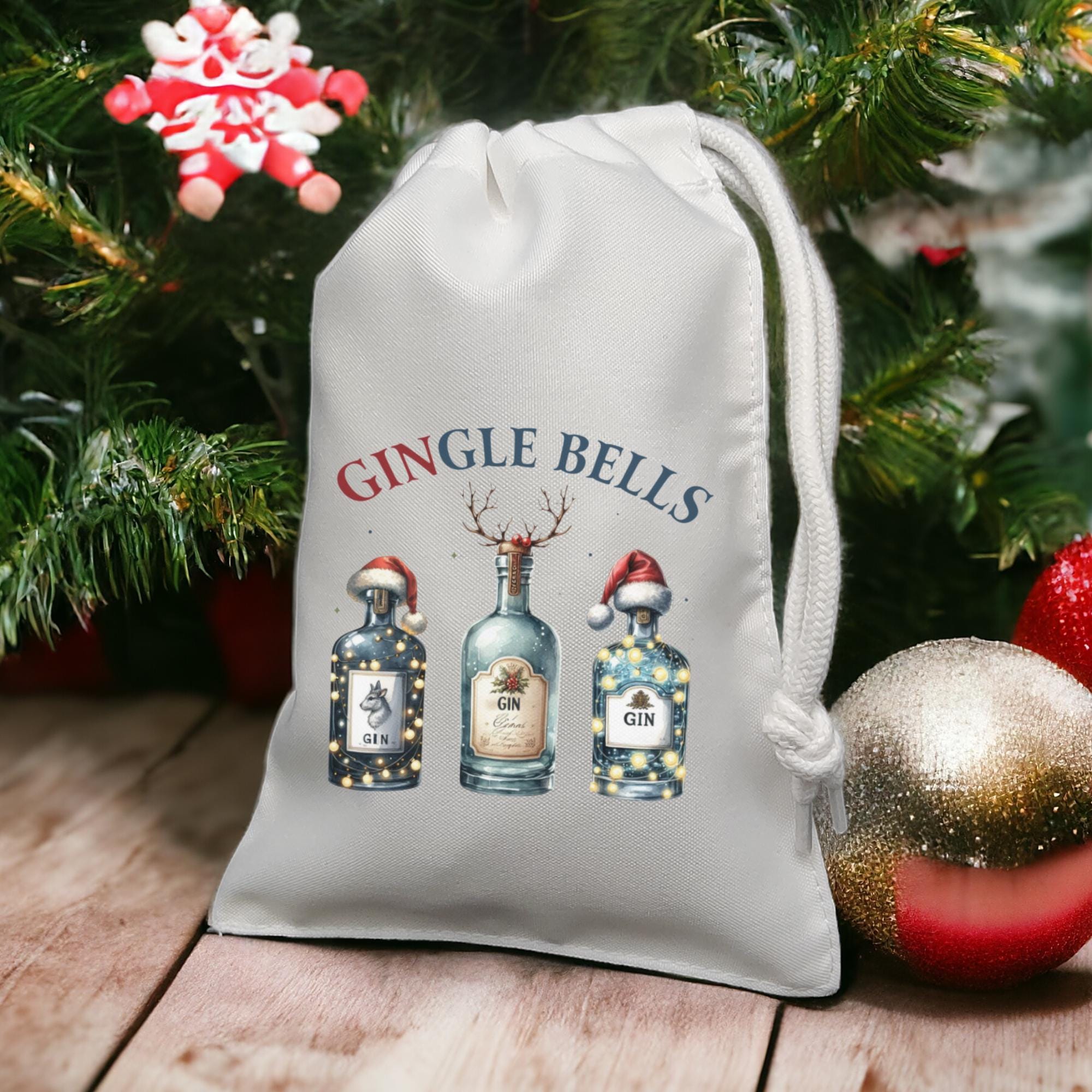 Geschenksäckchen, Weihnachtsgeschenkbeutel, Stoffsäckchen, Stofftasche, Stoffbeutel, Verpackung, Geschenkverpackung  #GSSUB
