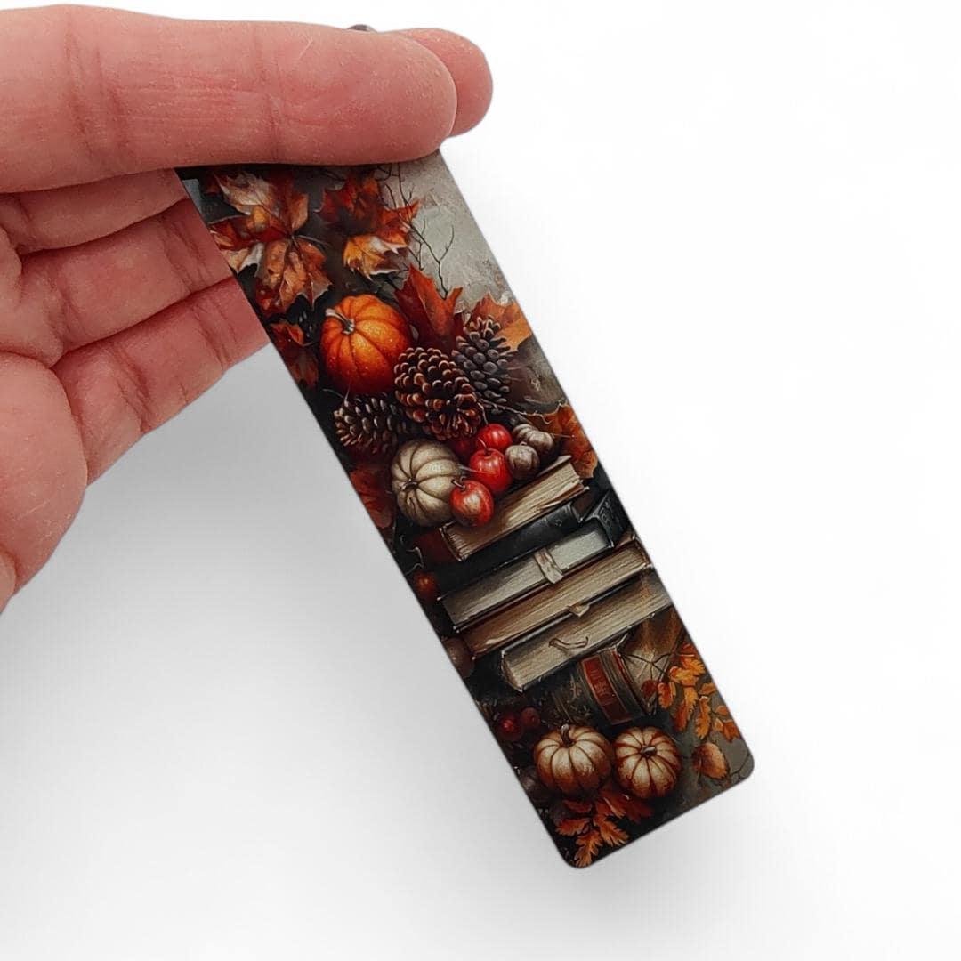 Lesezeichen aus Aluminium Geschenk zum Geburtstag Herbst Kürbis Bücher Bookmark - 2 Motive zur Auswahl #LEALU Lesezeichen aus Aluminium Geschenk zum Geburtstag Herbst Kürbis Bücher Bookmark - 2 Motive zur Auswahl #LEALU