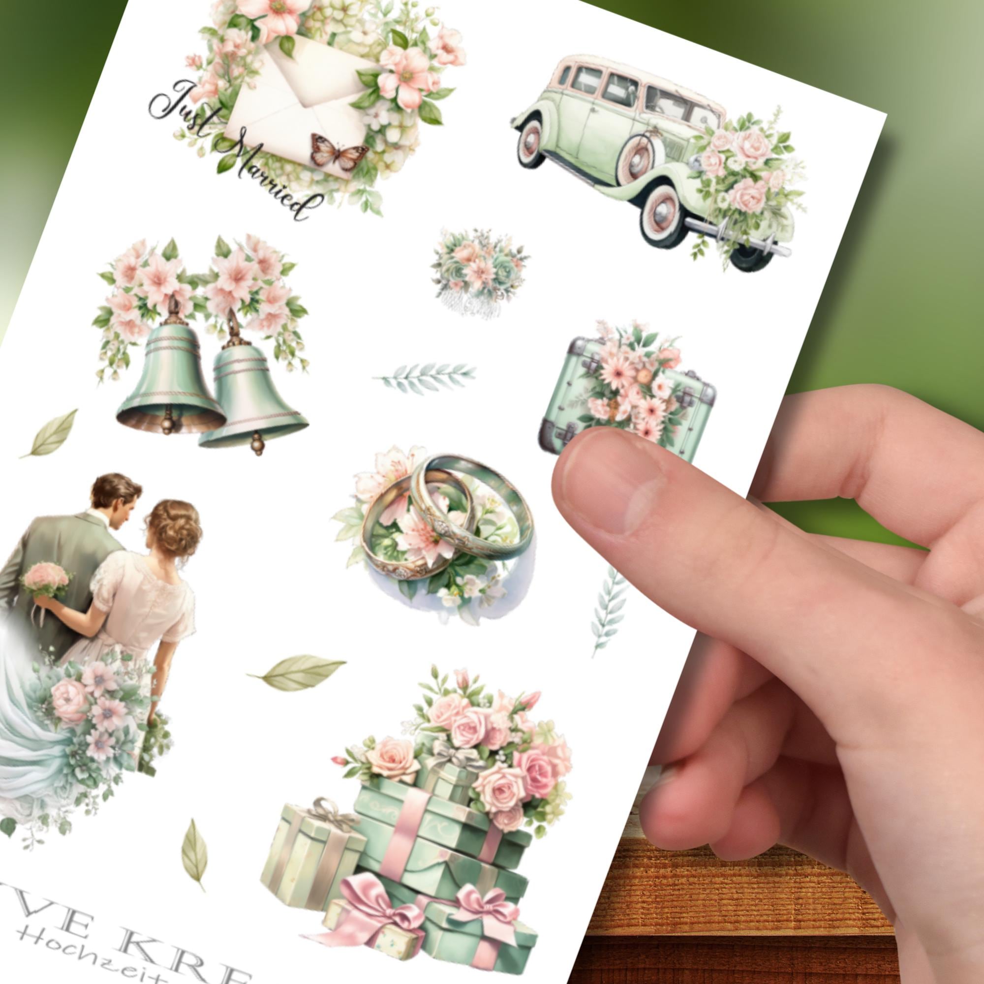Aufkleber Hochzeit Sticker Bogen Hochzeitsfeier Stickerbogen zur Auswahl in Weiß - Transparent - Matt - Glanz #SBA6 Aufkleber Hochzeit Sticker Bogen Hochzeitsfeier Stickerbogen zur Auswahl in Weiß - Transparent - Matt - Glanz #SBA6