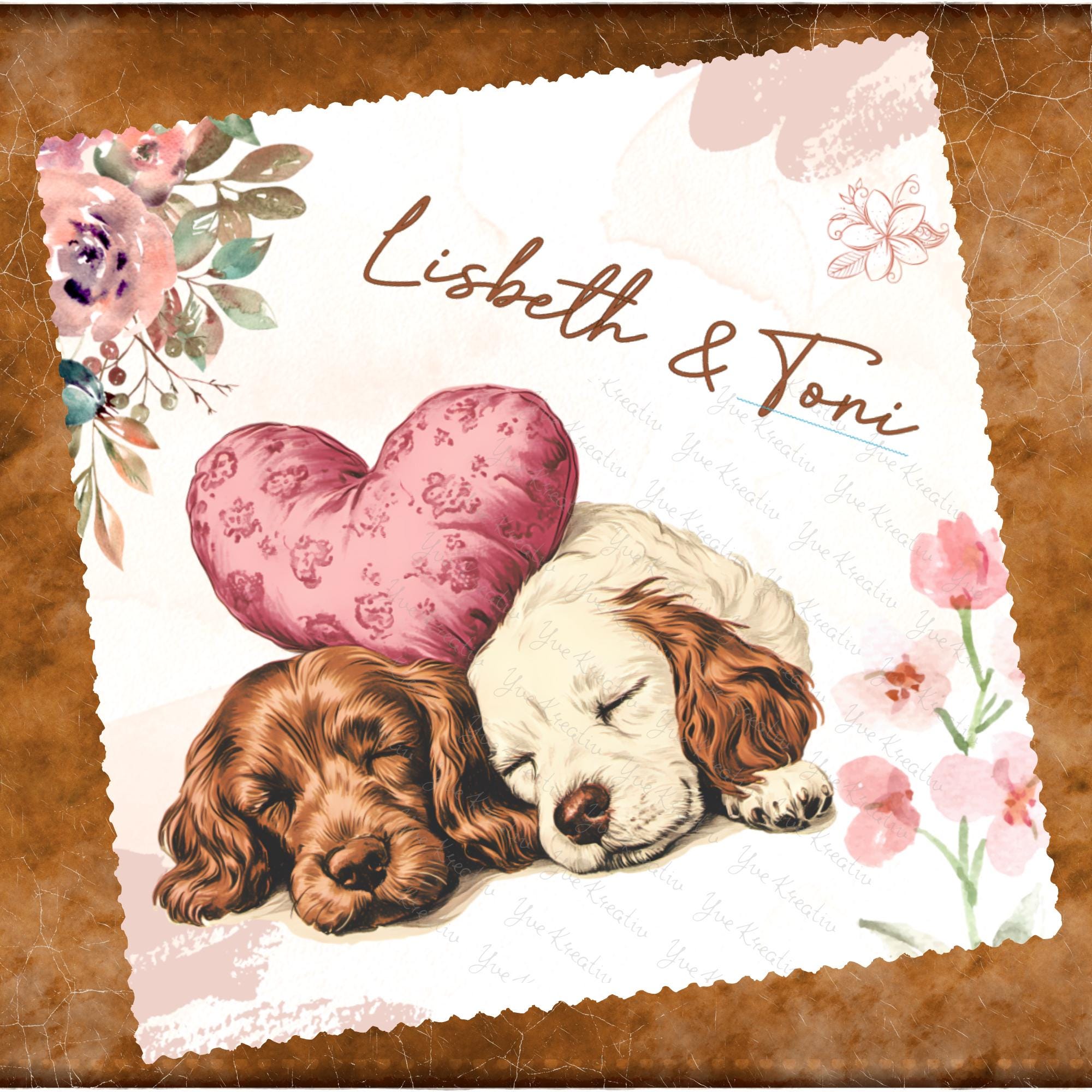 Brillenputztuch mit Namen Verlobung Geschenk Hochzeit Paar Hundebesitzer bedrucktes Mikrofasertuch für Brillen Displays Kamera Handy #HO12P