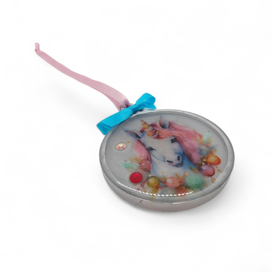 Weihnachtskugel Weihnachtsschmuck Baumanhänger Christmas Ornaments Weihnachten Baumkugel  Motiv "Einhorn"  #1620724471