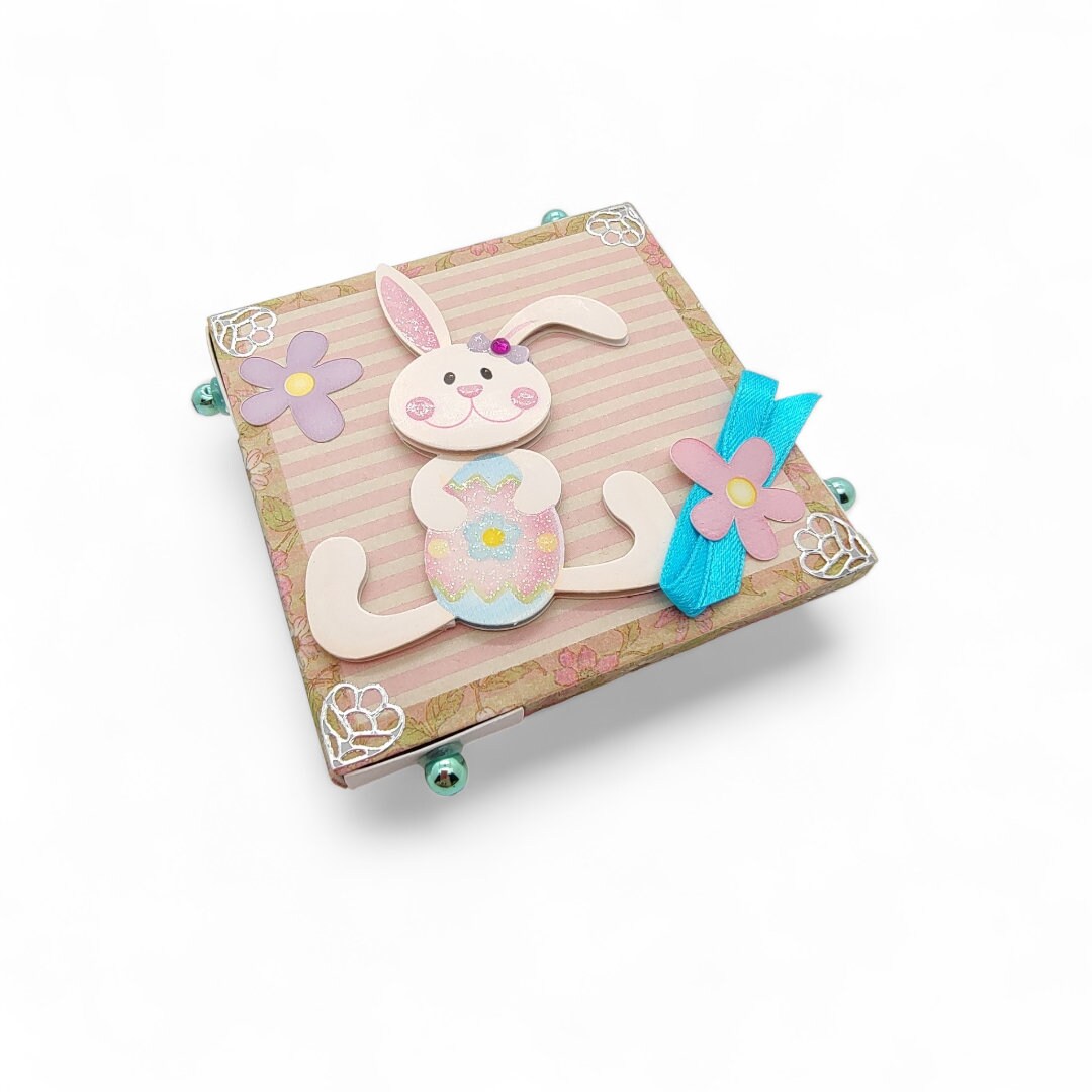 Streichholzschachtel 4-fach "Oster - Hase" Geschenkebox Schachtel für Geldgeschenke Gutschein - kleine Kostbarkeiten #613960462