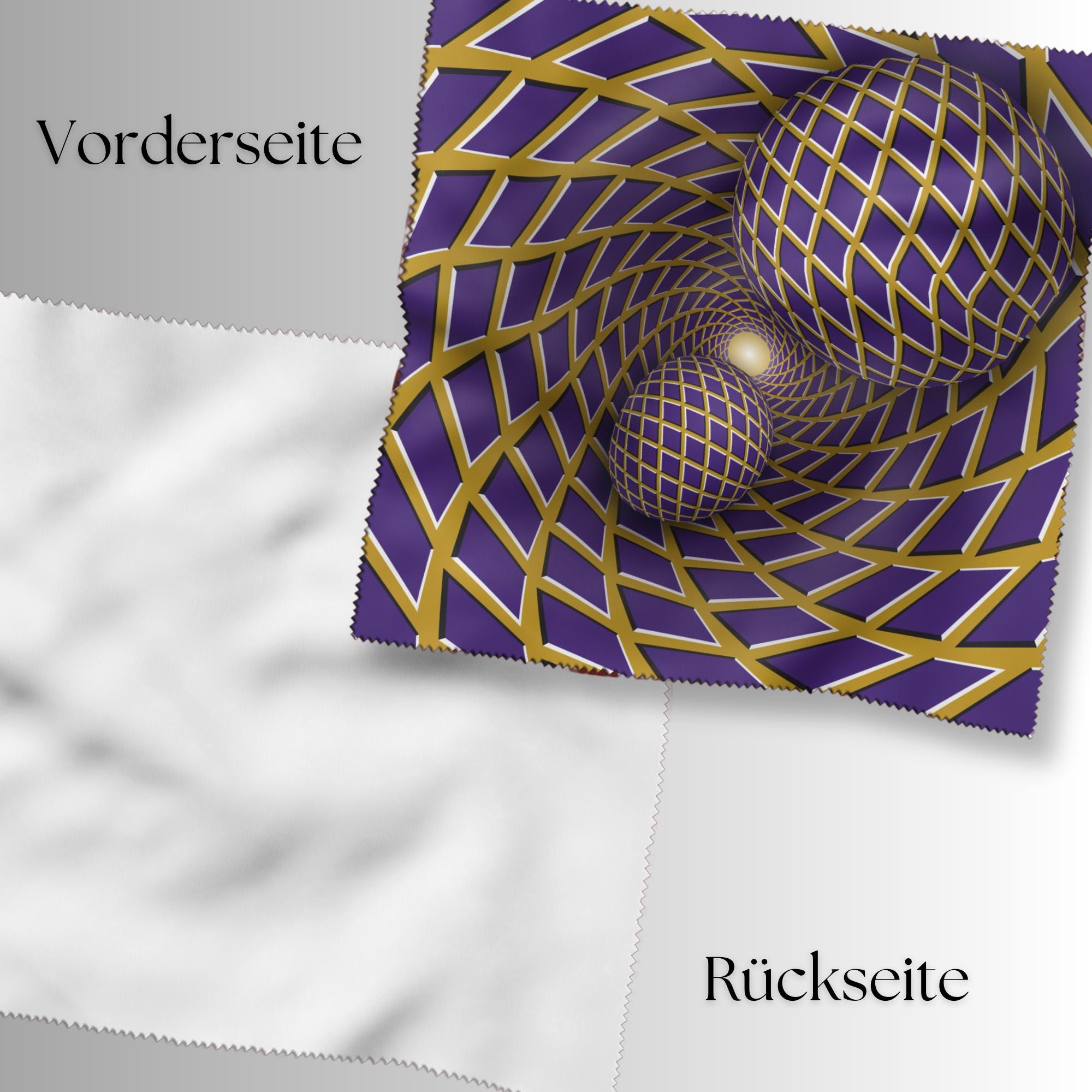 Brillenputztuch Optische Täuschung bedrucktes Mikrofasertuch für Brille Sonnenbrille Displays Handyputztuch Brillentuch Mikrofaser #AL73 D