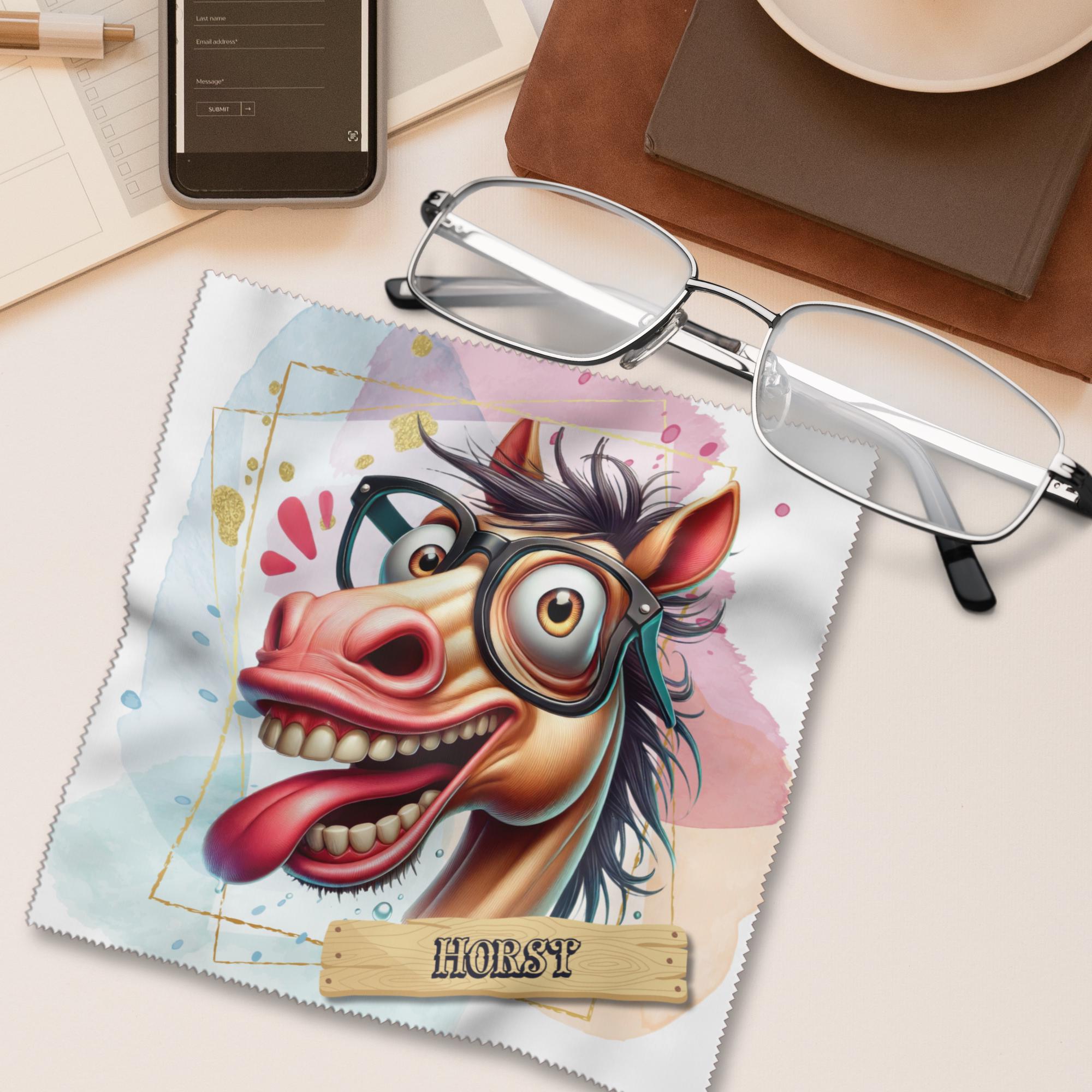 Brillenputztuch personalisiert – Individuell bedrucktes Mikrofasertuch für Brillen, Displays & mehr | Perfektes Geschenk Geburtstag #TI48P