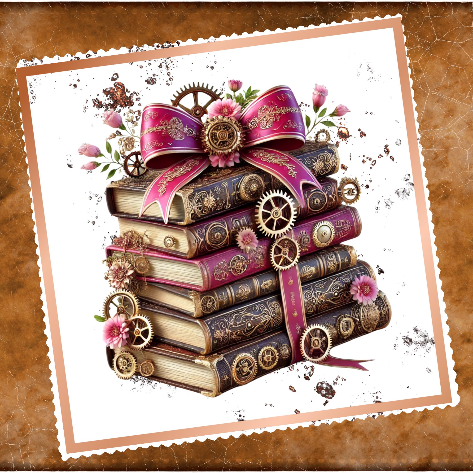 Brillenputztuch bedrucktes Mikrofasertuch für Brillen Tuch für Displays Geschenk Geburtstag Bücher Steampunk #FA20
