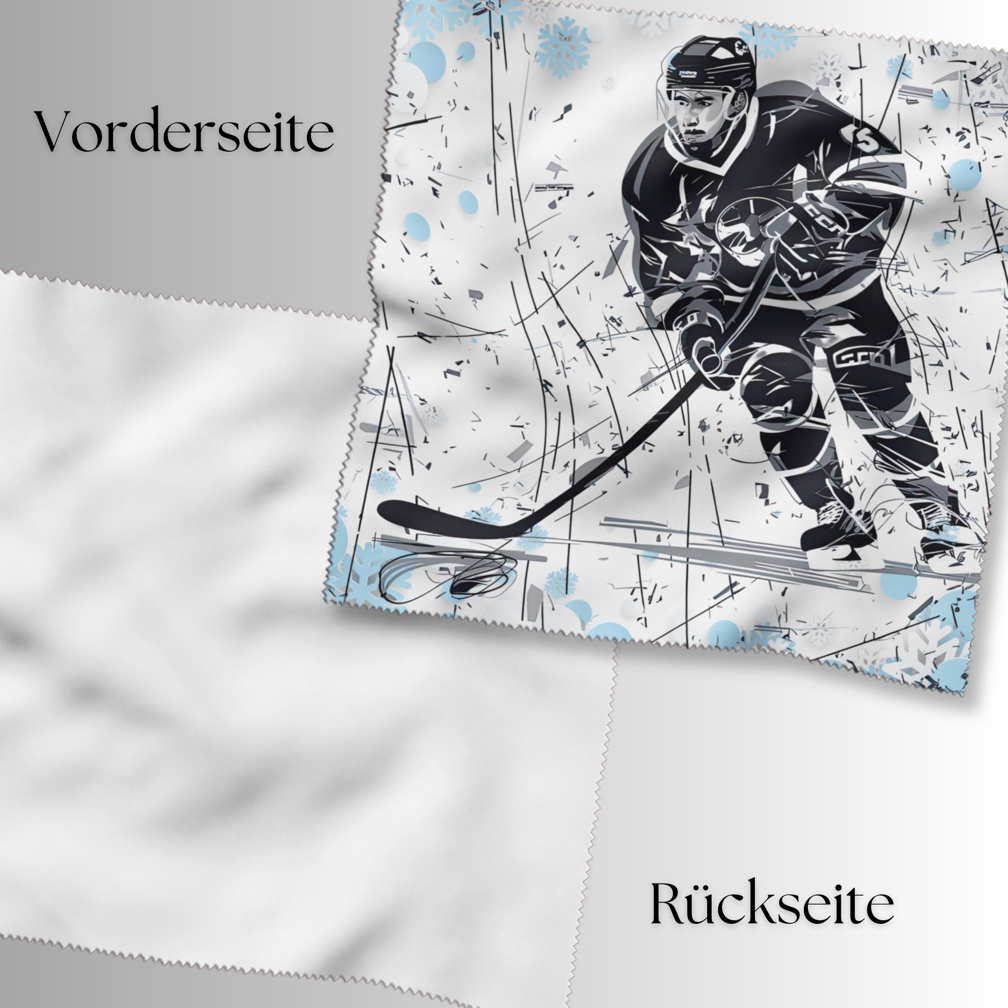 Brillenputztuch bedrucktes Mikrofasertuch für Brillen Tuch für Displays Geschenk Geburtstag Eishockey Eissportler #SP35