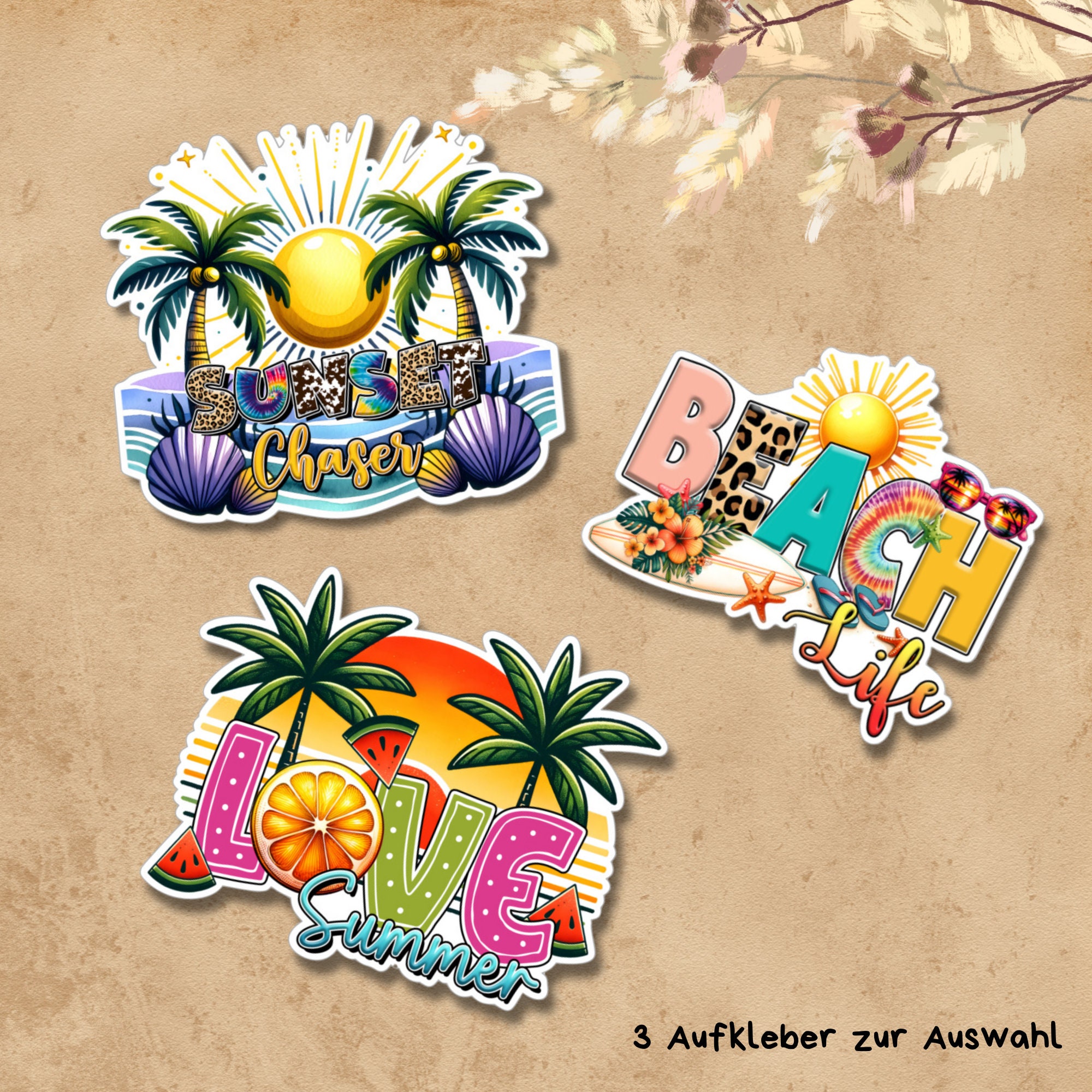 Kofferaufkleber, Aufkleber, Reiseaufkleber, Urlaub Sticker, großer Koffer Sticker  - 3 Aufkleber zur Auswahl in Weiß oder Transparent  #SEG8