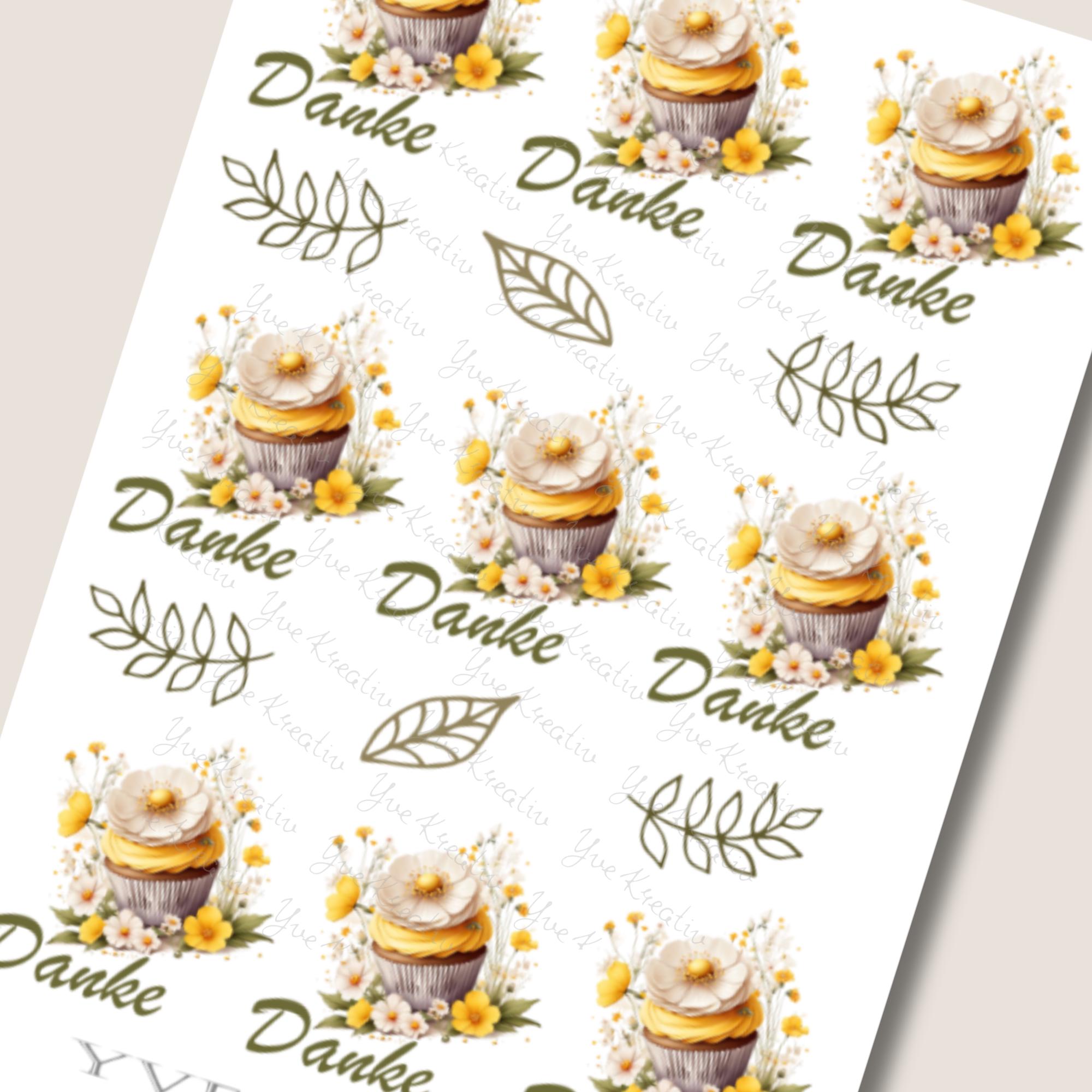 Aufkleber Danke Cupcake Sommer Sticker Bogen Muffin Stickerbogen 3 Bögen zur Auswahl in Weiß - Transparent - Matt - Glanz #SBA6 Aufkleber Danke Cupcake Sommer Sticker Bogen Muffin Stickerbogen 3 Bögen zur Auswahl in Weiß - Transparent - Matt - Glanz #SBA6