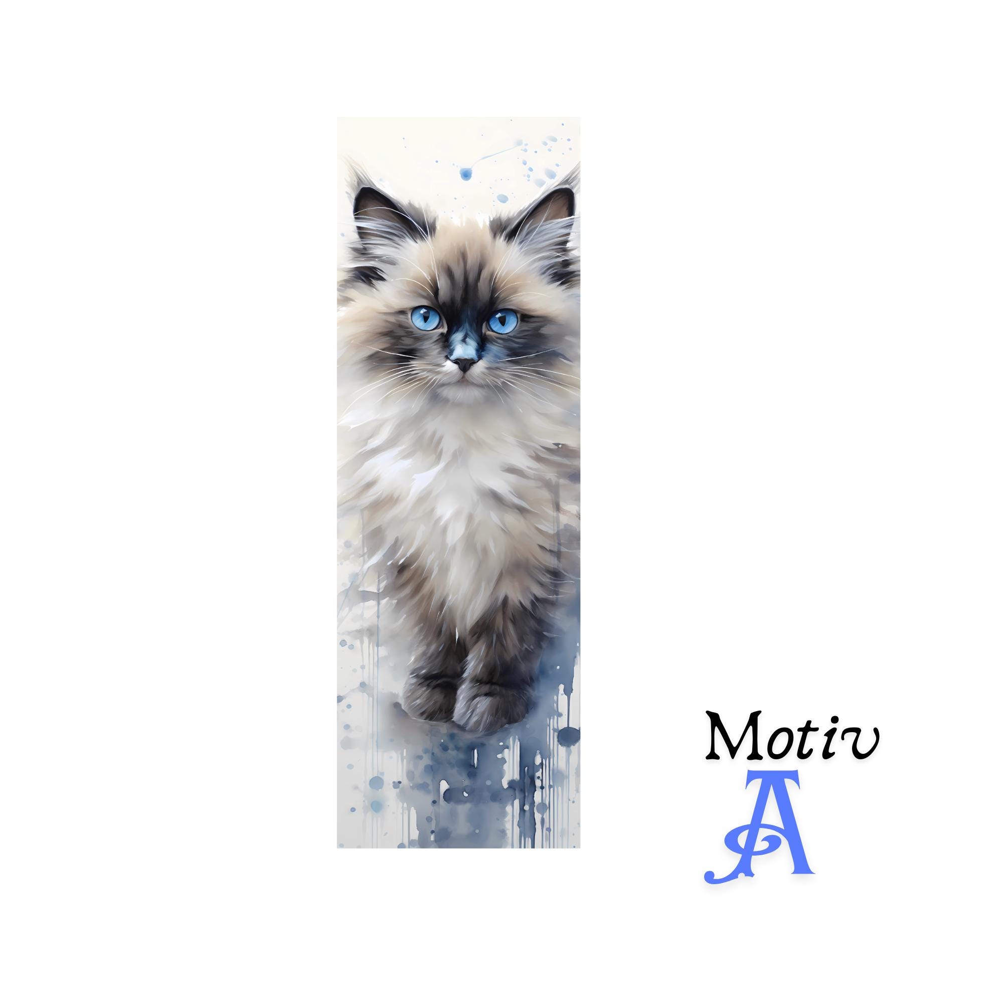 Lesezeichen aus Aluminium Geschenk zum Geburtstag Buchgeschenk "Motiv Katze" Bookmark - 2 Motive zur Auswahl  #LEALU