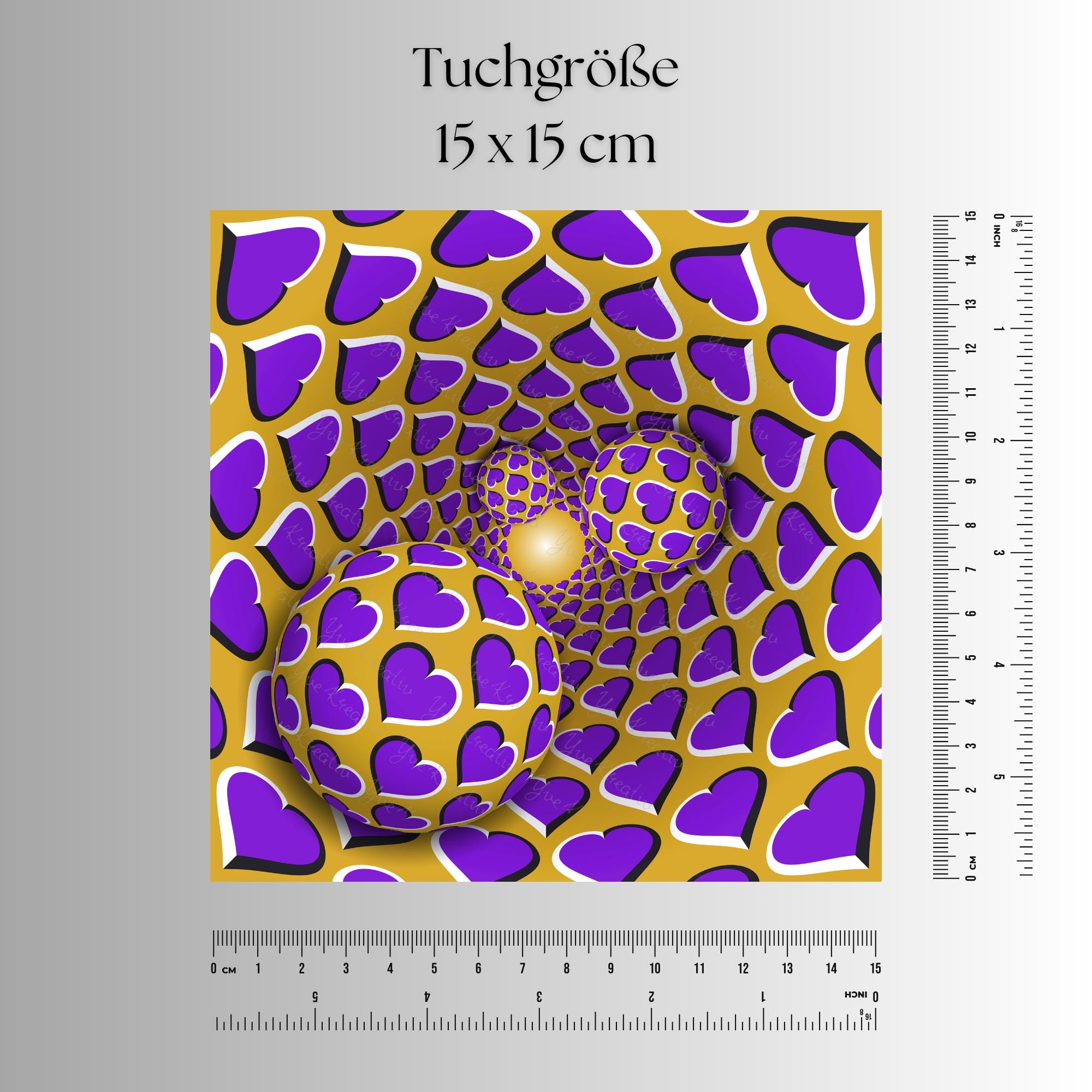 Brillenputztuch Optische Täuschung bedrucktes Mikrofasertuch für Brille Sonnenbrille Displays Handyputztuch Brillentuch Mikrofaser #AL84