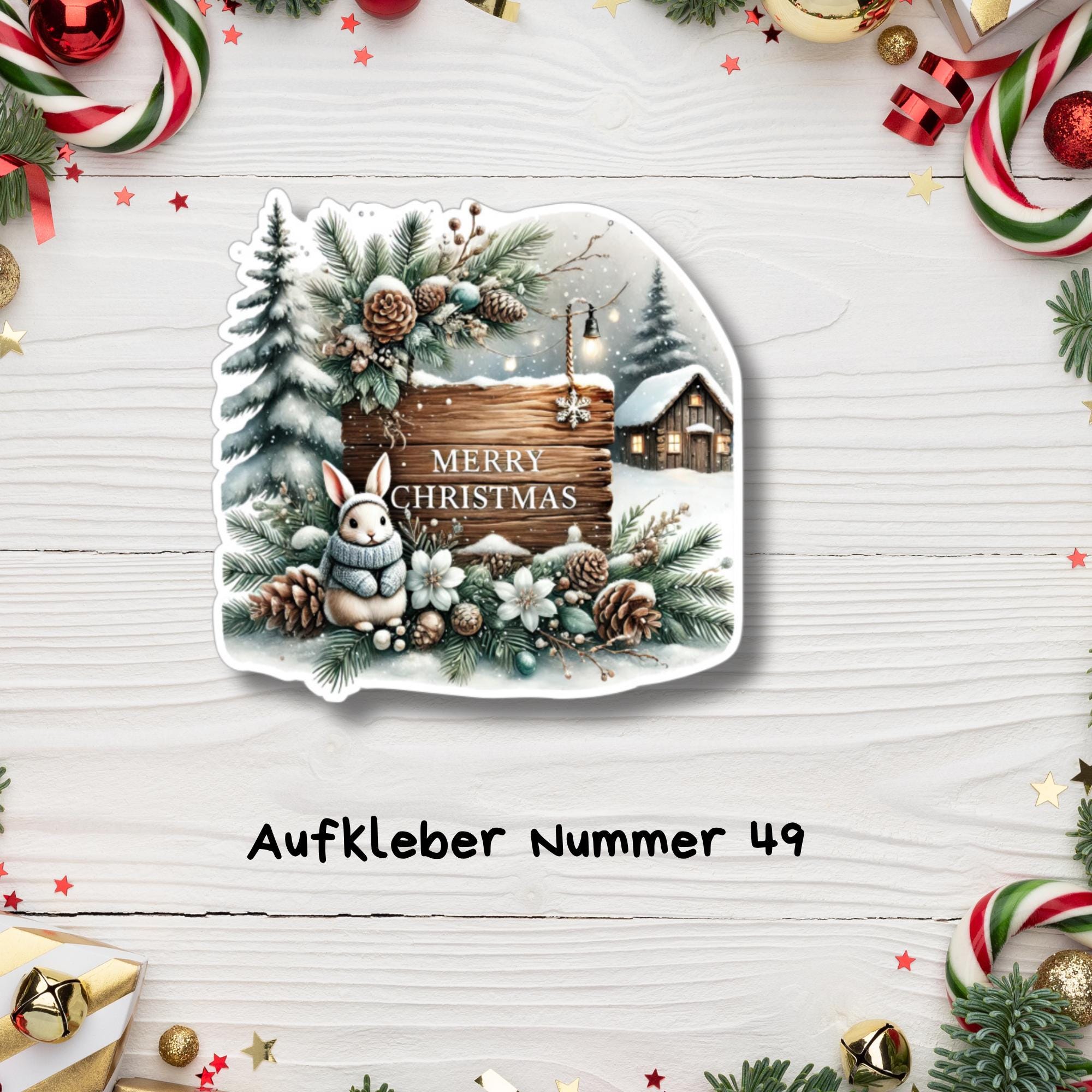 Aufkleber, große Sticker zu Weihnachten und Advent - 3 Aufkleber zur Auswahl in Weiß oder Transparent #SEG8 Aufkleber, große Sticker zu Weihnachten und Advent - 3 Aufkleber zur Auswahl in Weiß oder Transparent #SEG8