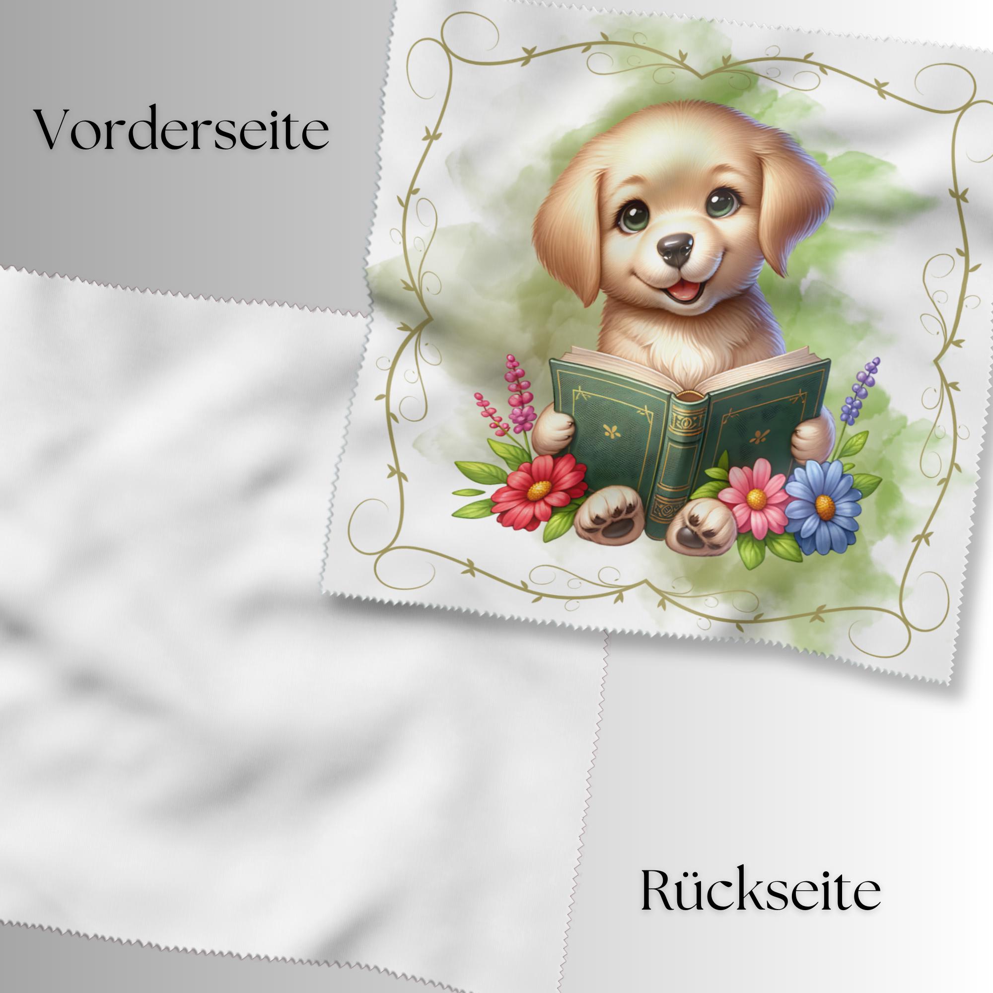 Brillenputztuch bedrucktes Mikrofasertuch für Brillen Kameratuch Brillentuch für Displays Objektive Geschenk Geburtstag Hund #TI131