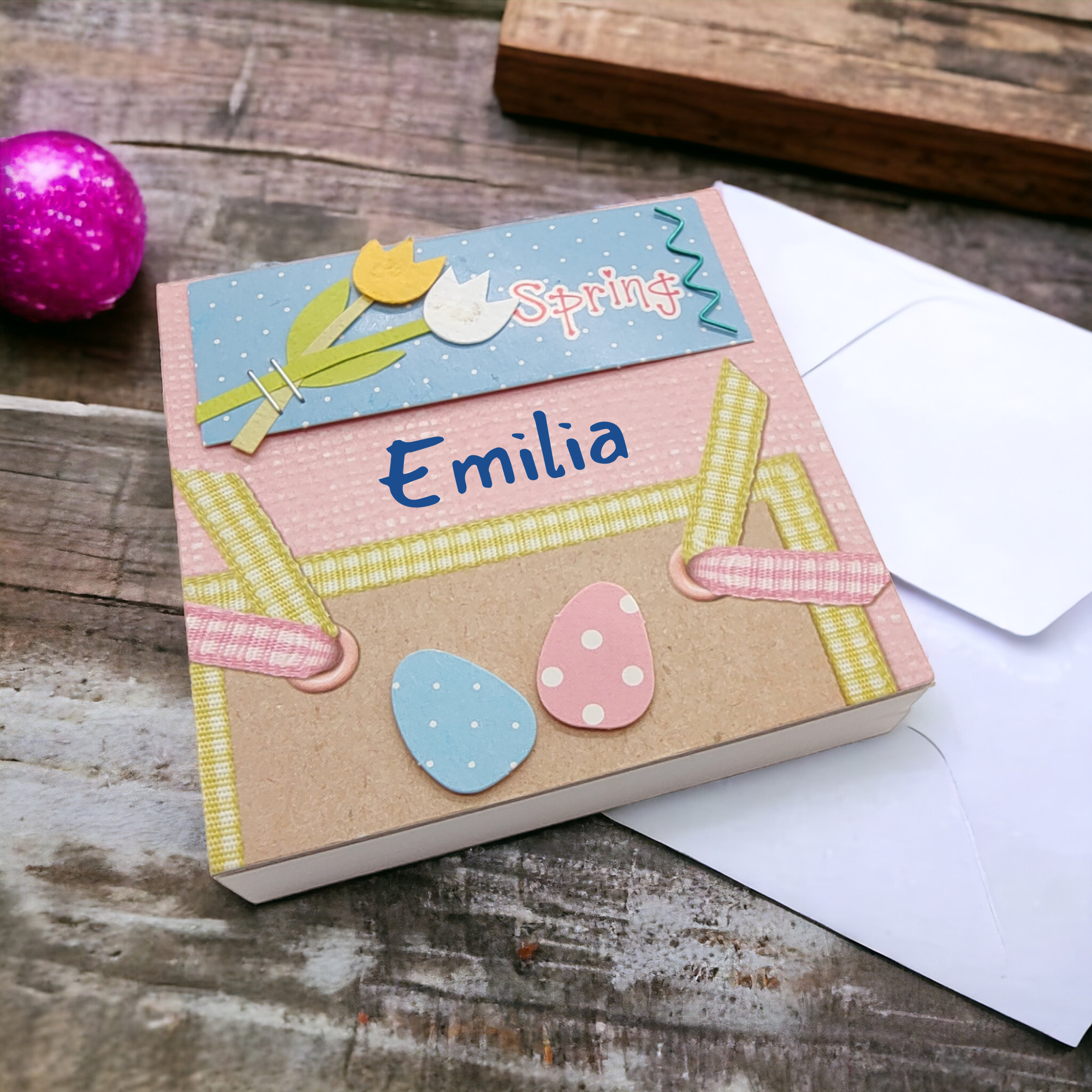 Notizblock personalisierbar Block Schreibblock Zettelblock Abreisblock – zu Ostern - Frühling  #696344485