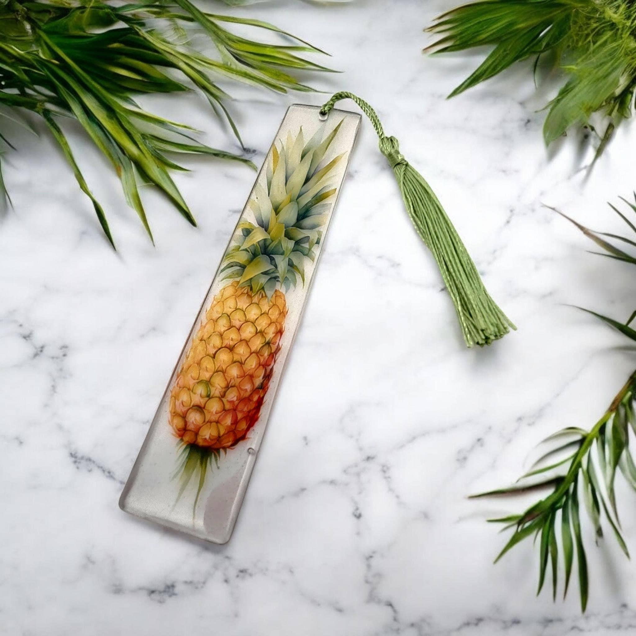 Lesezeichen Ananas aus Epoxidharz durchsichtig Mama Geschenk Geburtstag Freundin Mitbringsel Leseratten #LEEPOX