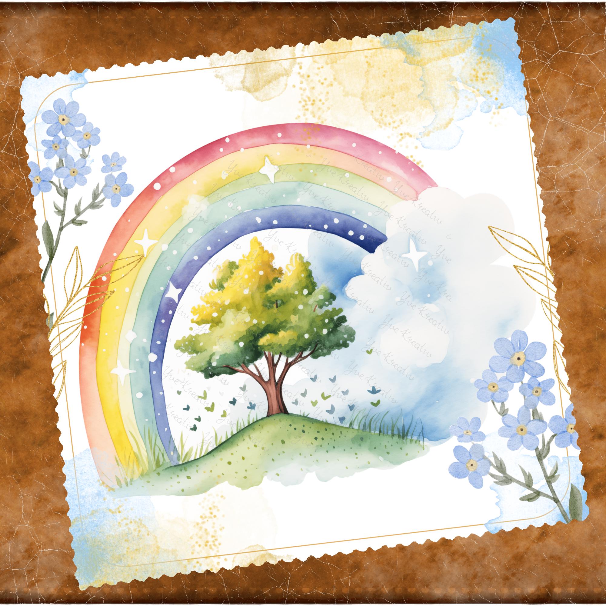 Brillenputztuch Regenbogen bedrucktes Mikrofasertuch für Brillen Displays Mitbringsel Freundin Geschenkidee Mama Geschenk  #MO20