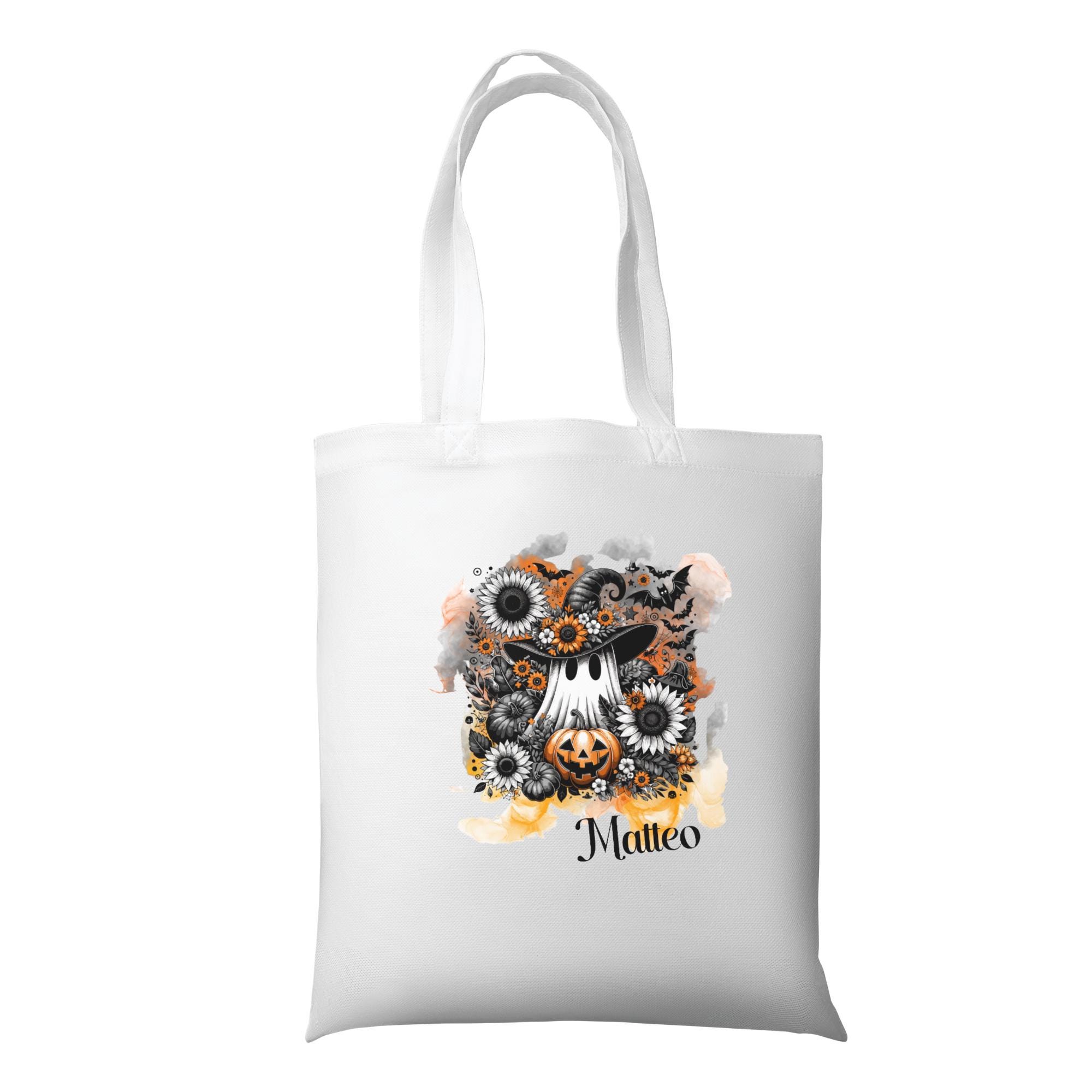 Stofftasche personalisierbar, Stoffbeutel, Einkaufstasche, Tasche zu Halloween oder als individuelles Geschenk zum Herbst  #STSUB