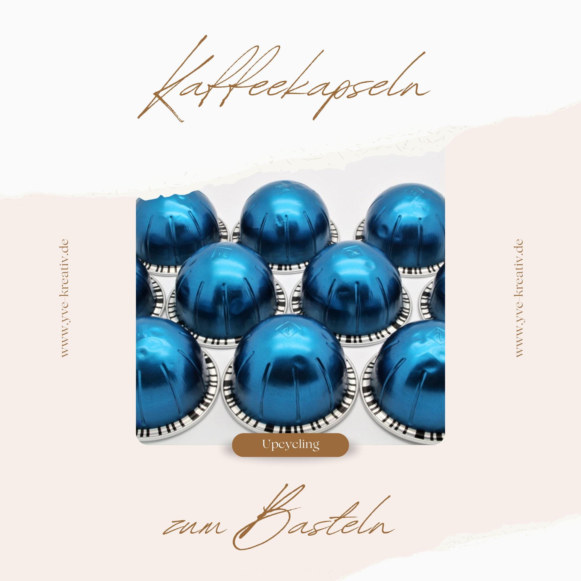 10 leere GROSSE Kaffeekapseln Farbe blau zum Basteln Gestalten Bastelmaterial DIY Schmuckherstellung Zubehör #KVS 10 leere GROSSE Kaffeekapseln Farbe blau zum Basteln Gestalten Bastelmaterial DIY Schmuckherstellung Zubehör #KVS