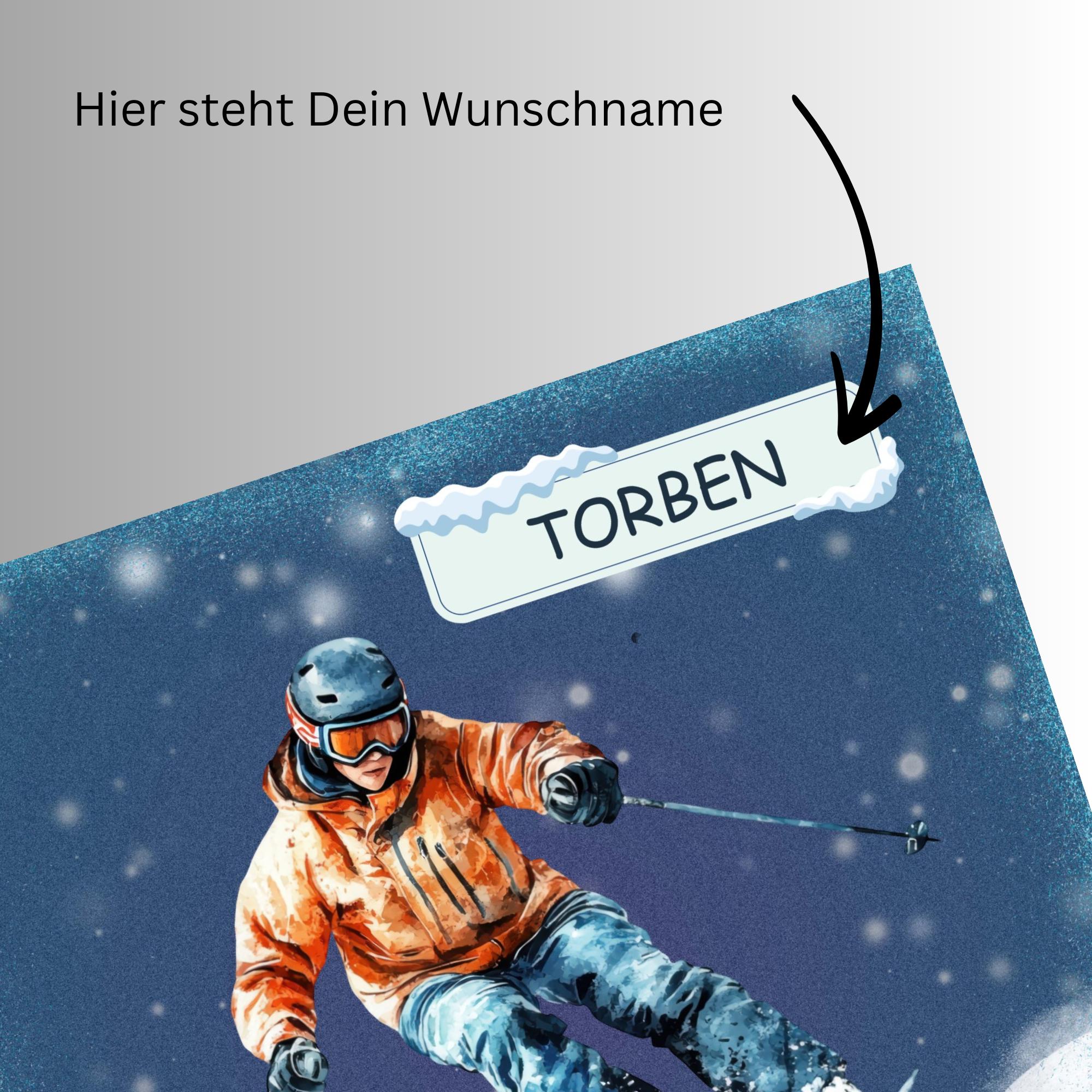 Brillenputztuch personalisiert – Individuell bedrucktes Mikrofasertuch für Brillen, Displays & mehr | Perfektes Geschenk Winterurlaub #SP16P