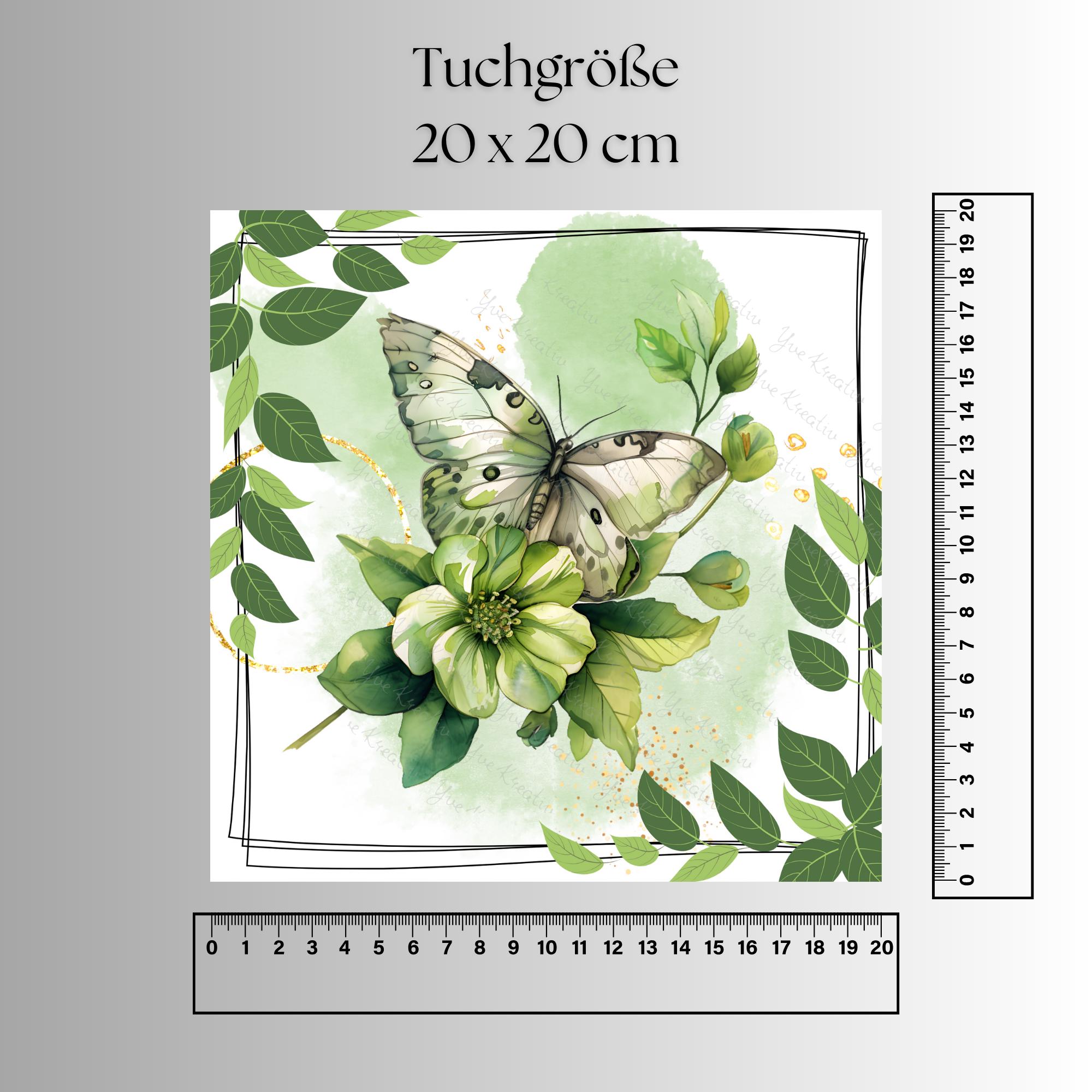 Brillenputztuch bedrucktes Mikrofasertuch für Brillen Tuch für Displays Tuch Schmetterling Geschenk zum Muttertag #TI79