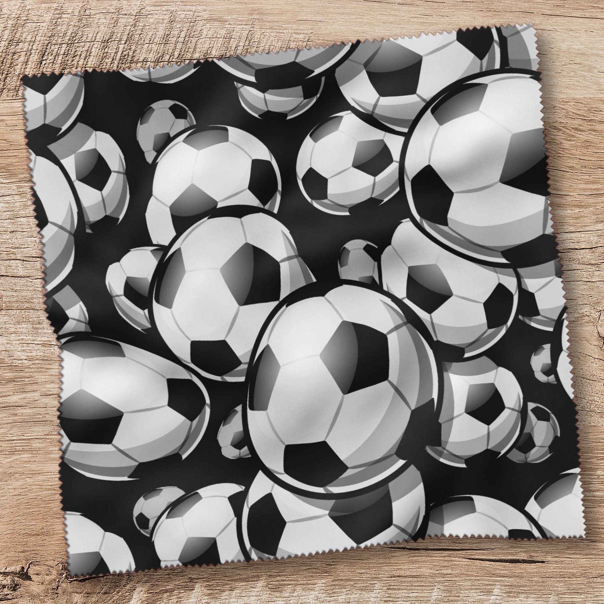 Brillenputztuch Fußball bedrucktes Mikrofasertuch für Brille Sonnenbrille Geschenk Fußballer Mitbringsel Europameisterschaft #SP24abc