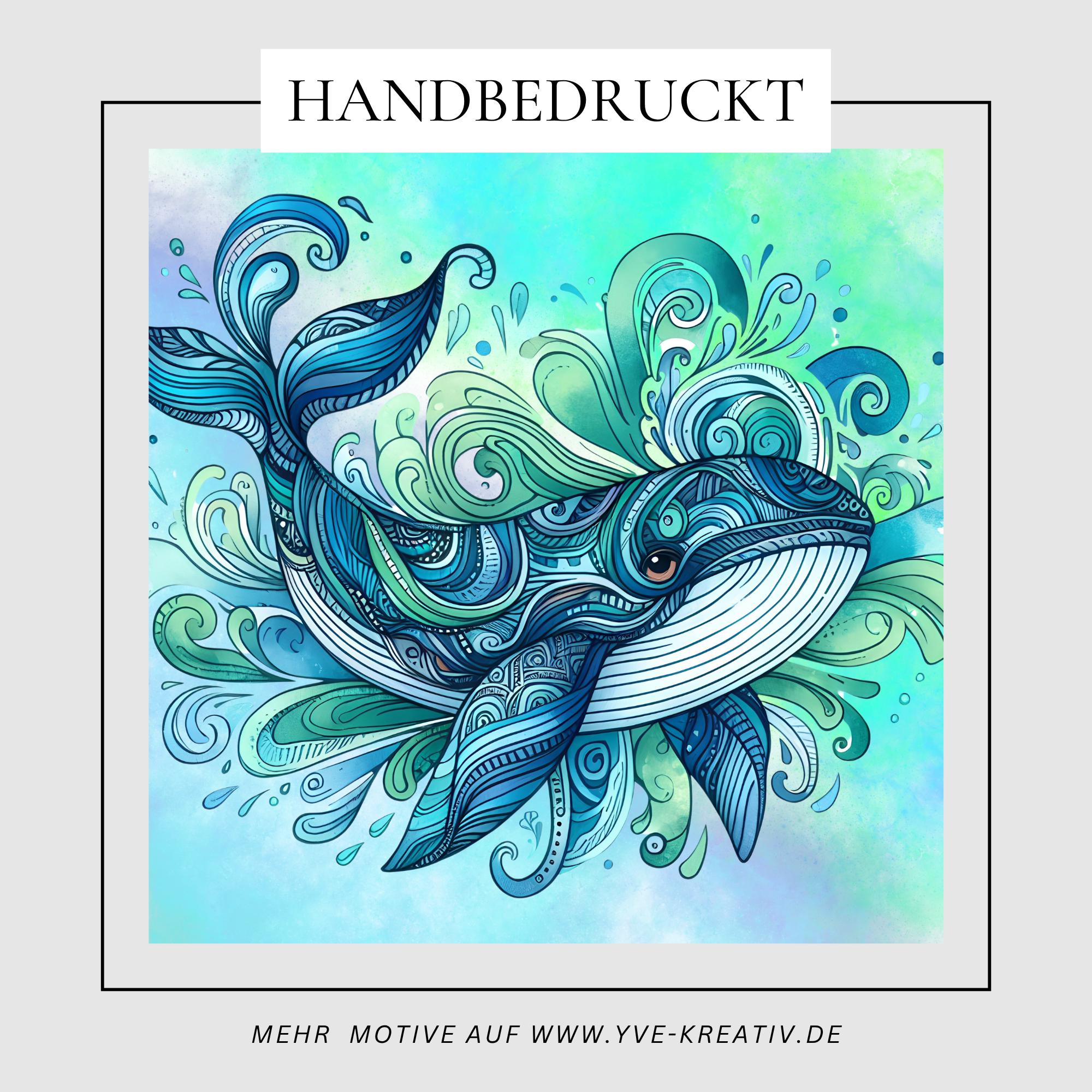 Brillenputztuch Wal bedrucktes Mikrofasertuch für Sonnenbrille Displays Geschenk Geburtstag Maritim Reise Gutschein Urlaub Mitbringsel #TI75