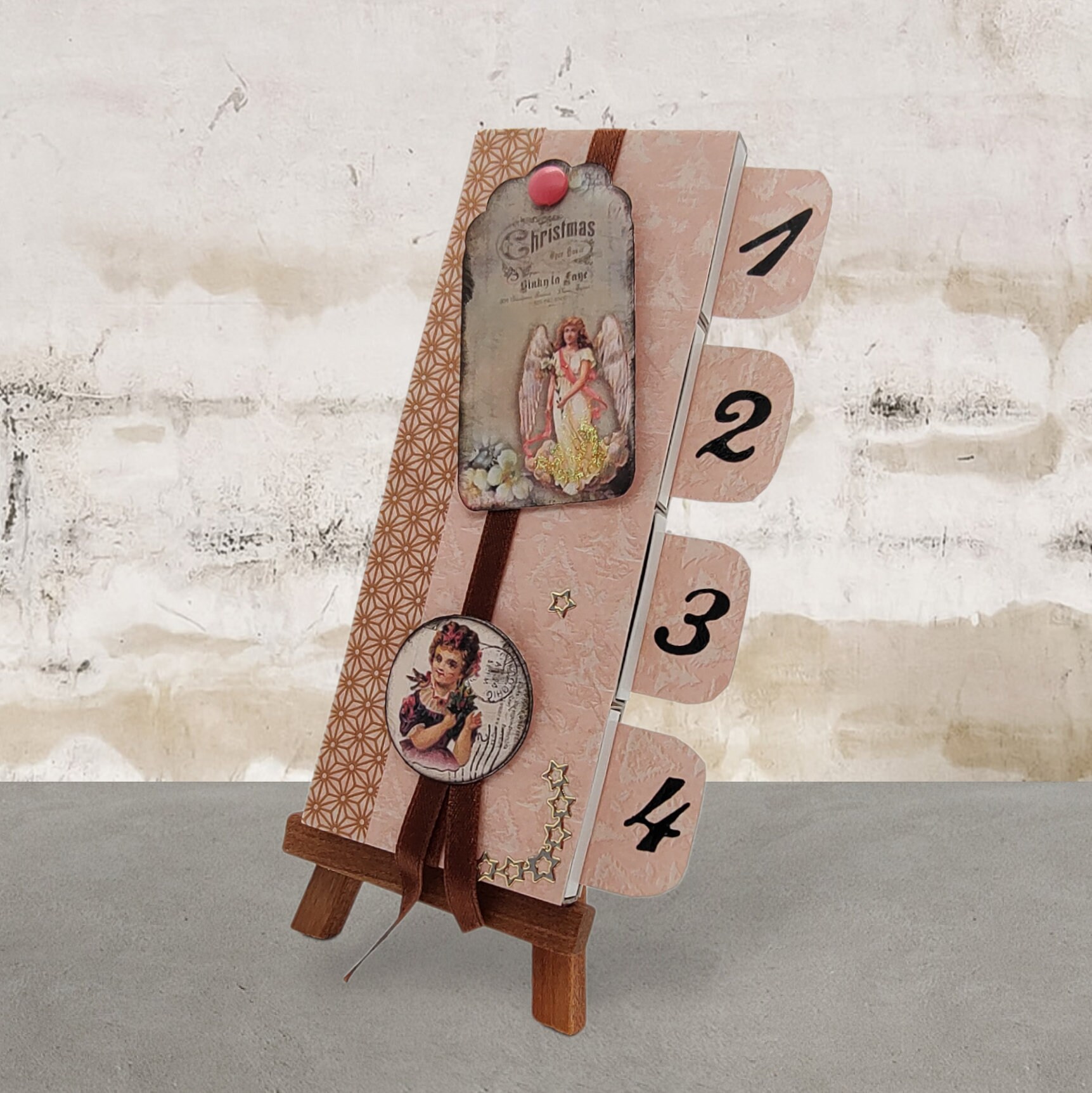 Adventskalender zum Befüllen aus 4 Streichholzschachteln  #627796301
